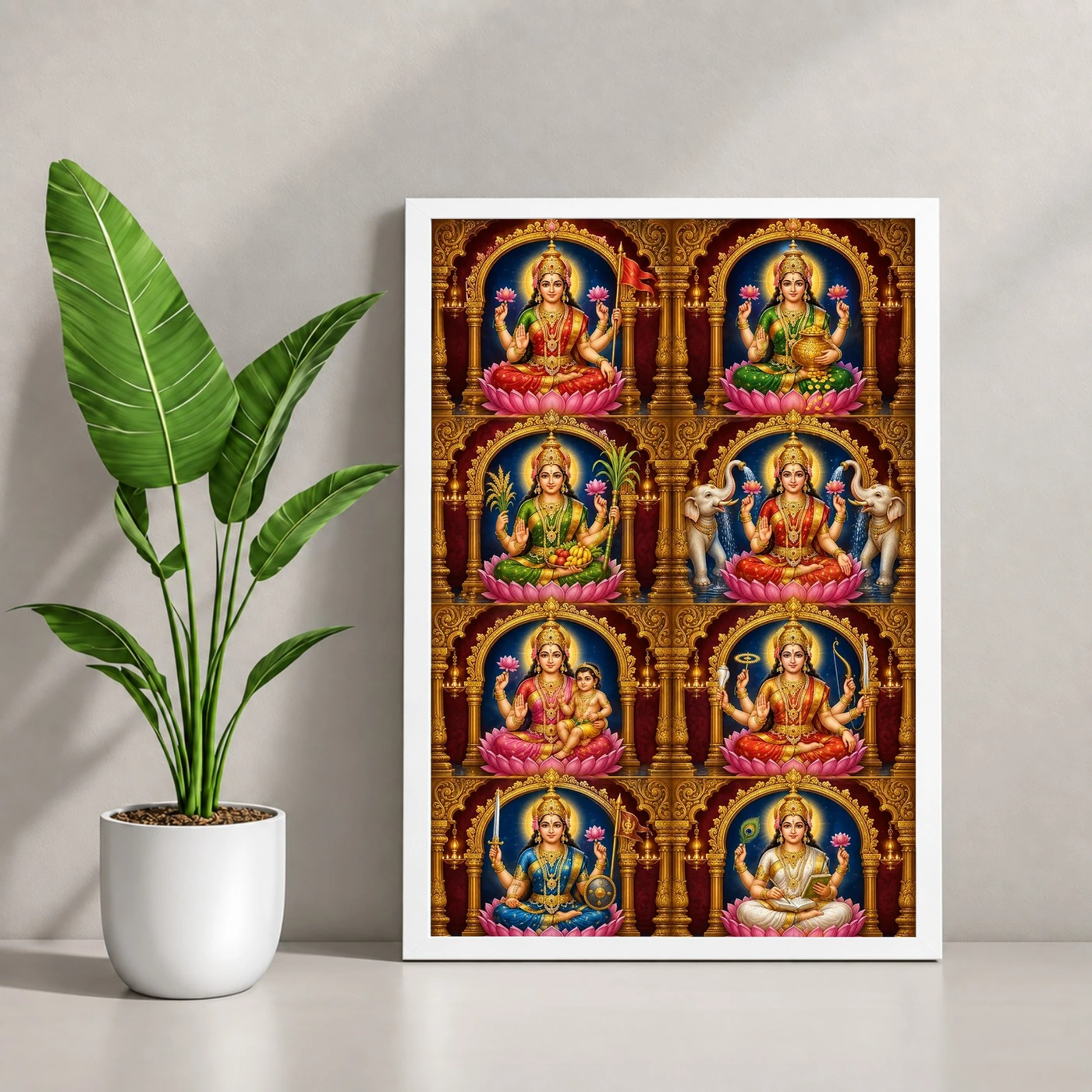 Ashta Lakshmi — Eight Forms of Wealth Frame, view 4