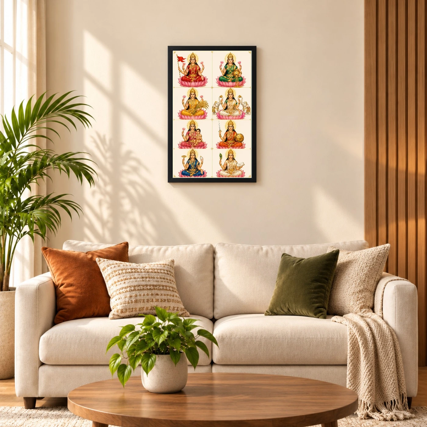 Ashta Lakshmi — Modern Minimalist 8-Grid Frame, view 8