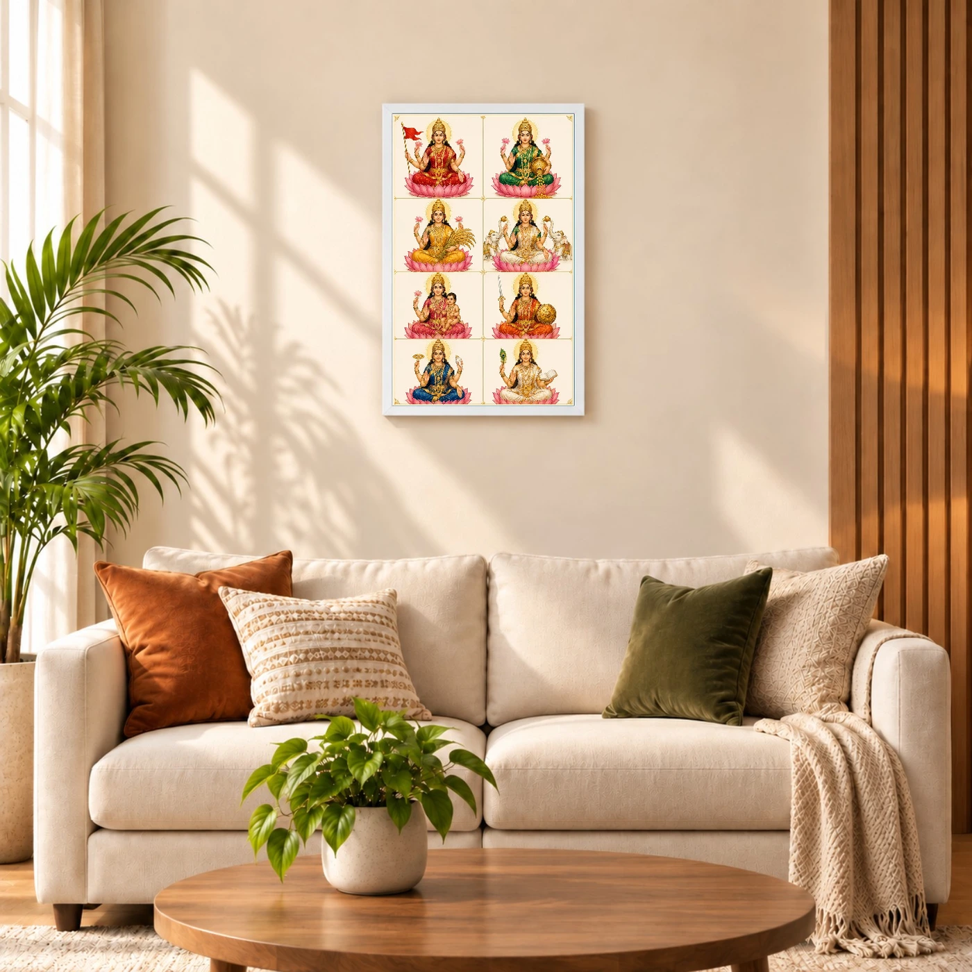 Ashta Lakshmi — Modern Minimalist 8-Grid Frame, view 9