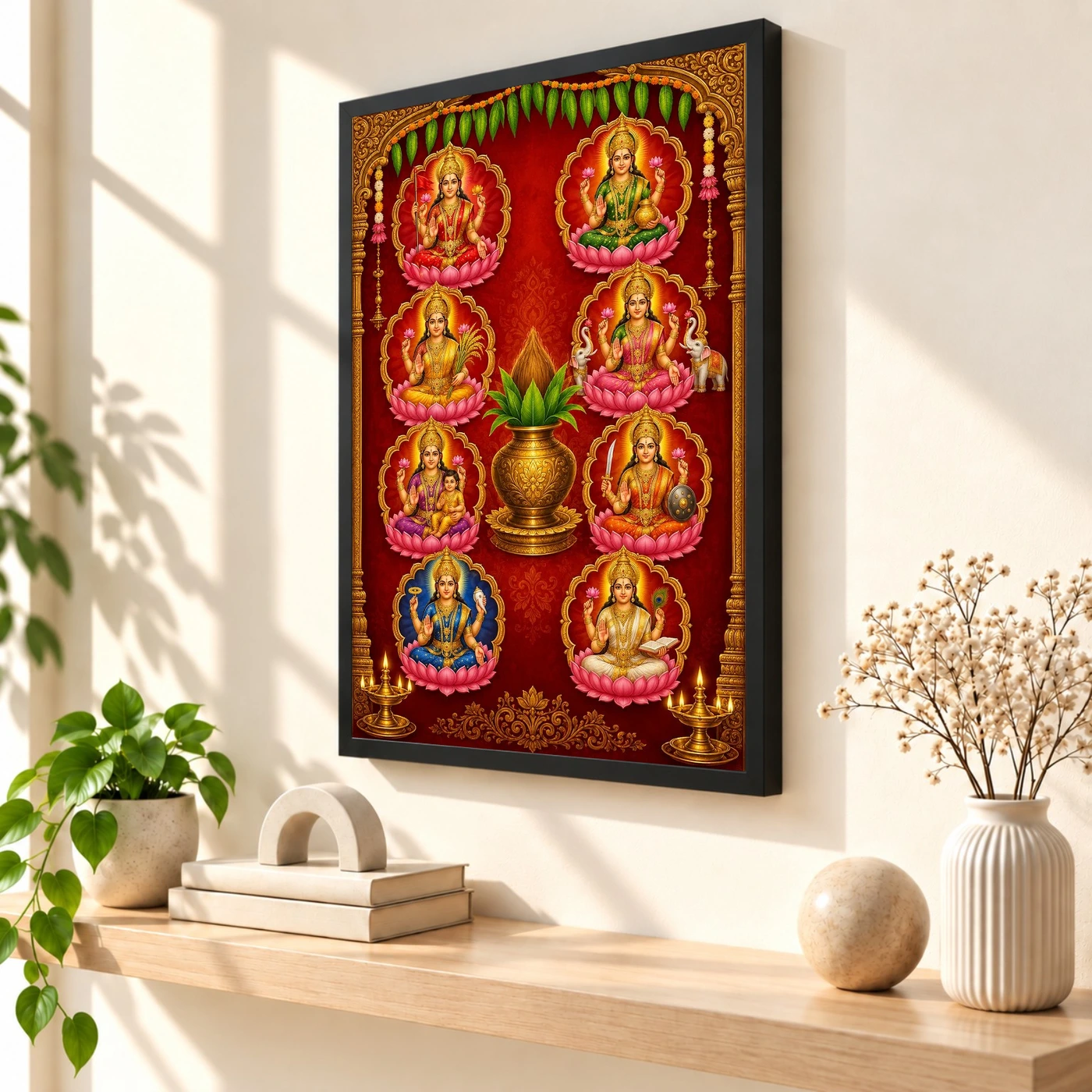 Ashta Lakshmi — Vertical Entrance Frame, view 2