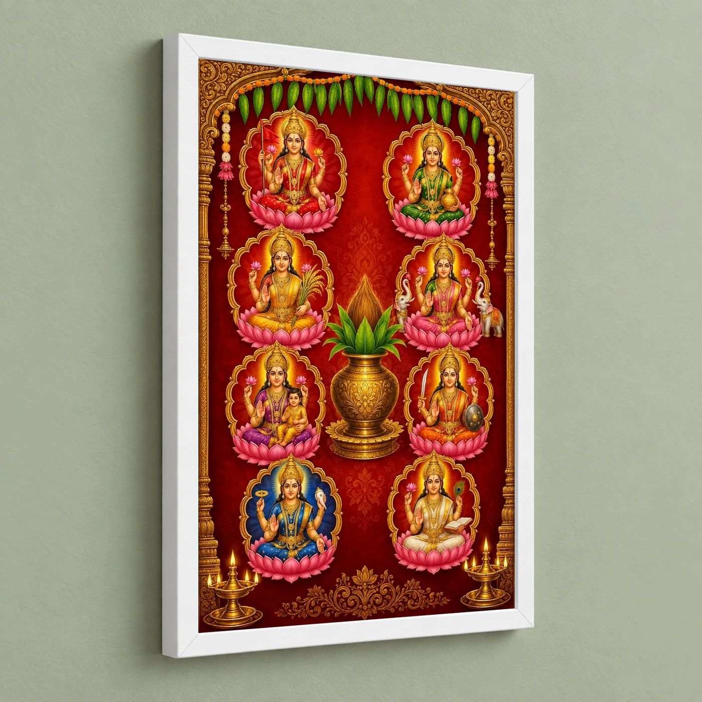 Ashta Lakshmi — Vertical Entrance Frame, view 5