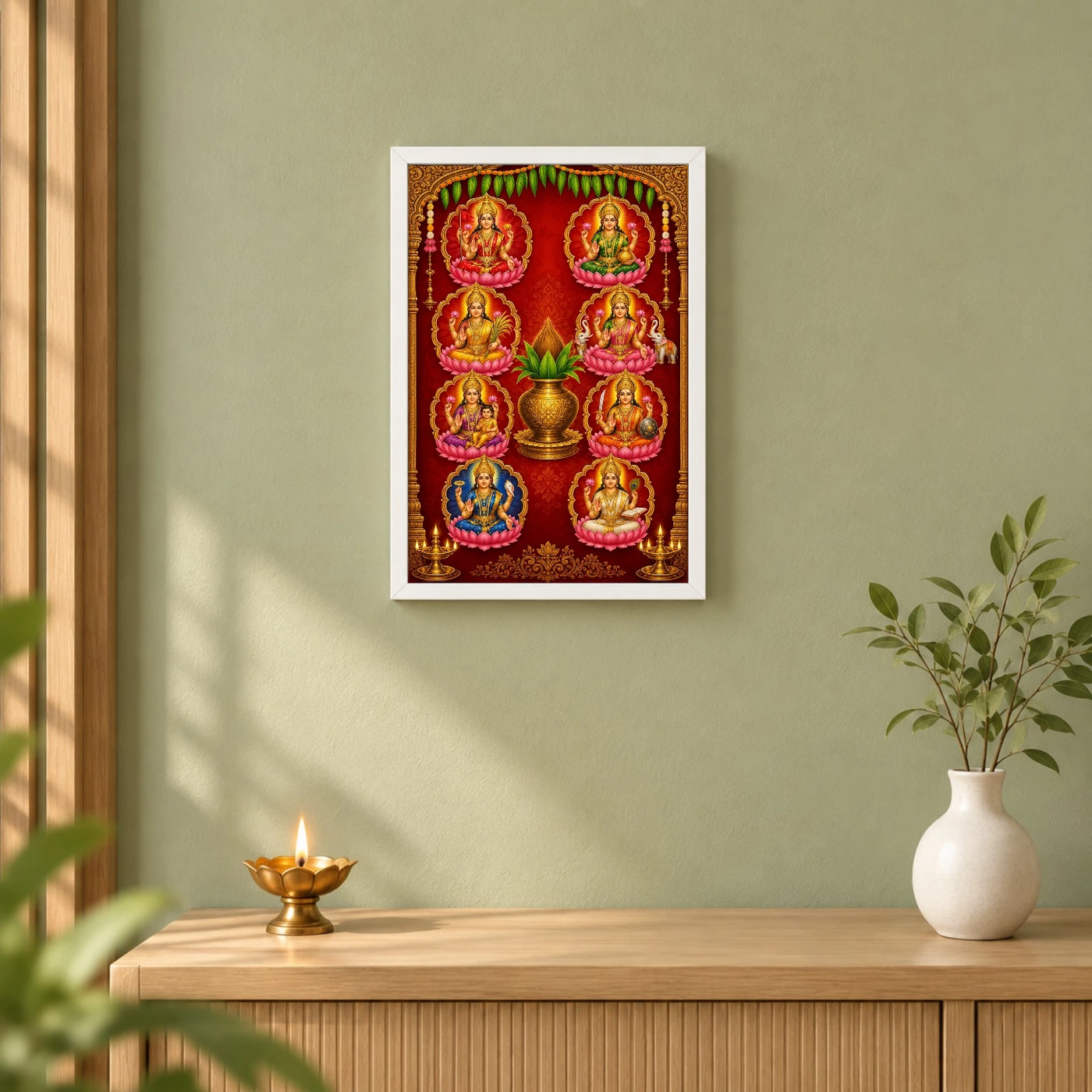 Ashta Lakshmi — Vertical Entrance Frame, view 6