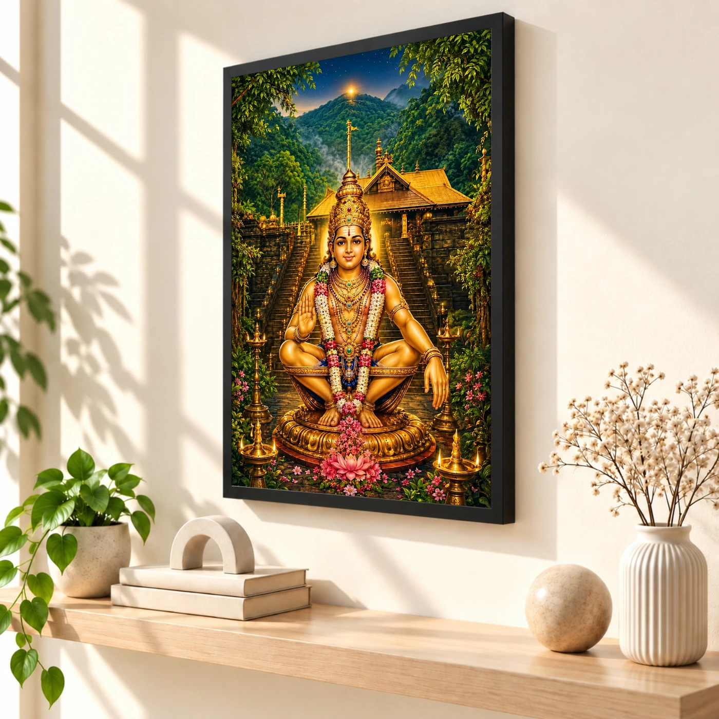 Ayyappa Swamy Sabarimala Makara Jyothi Photo Frame, view 2