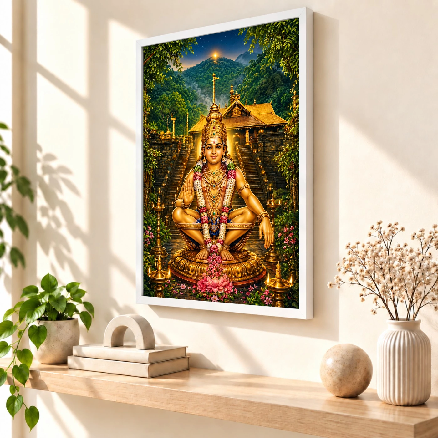 Ayyappa Swamy Sabarimala Makara Jyothi Photo Frame, view 7