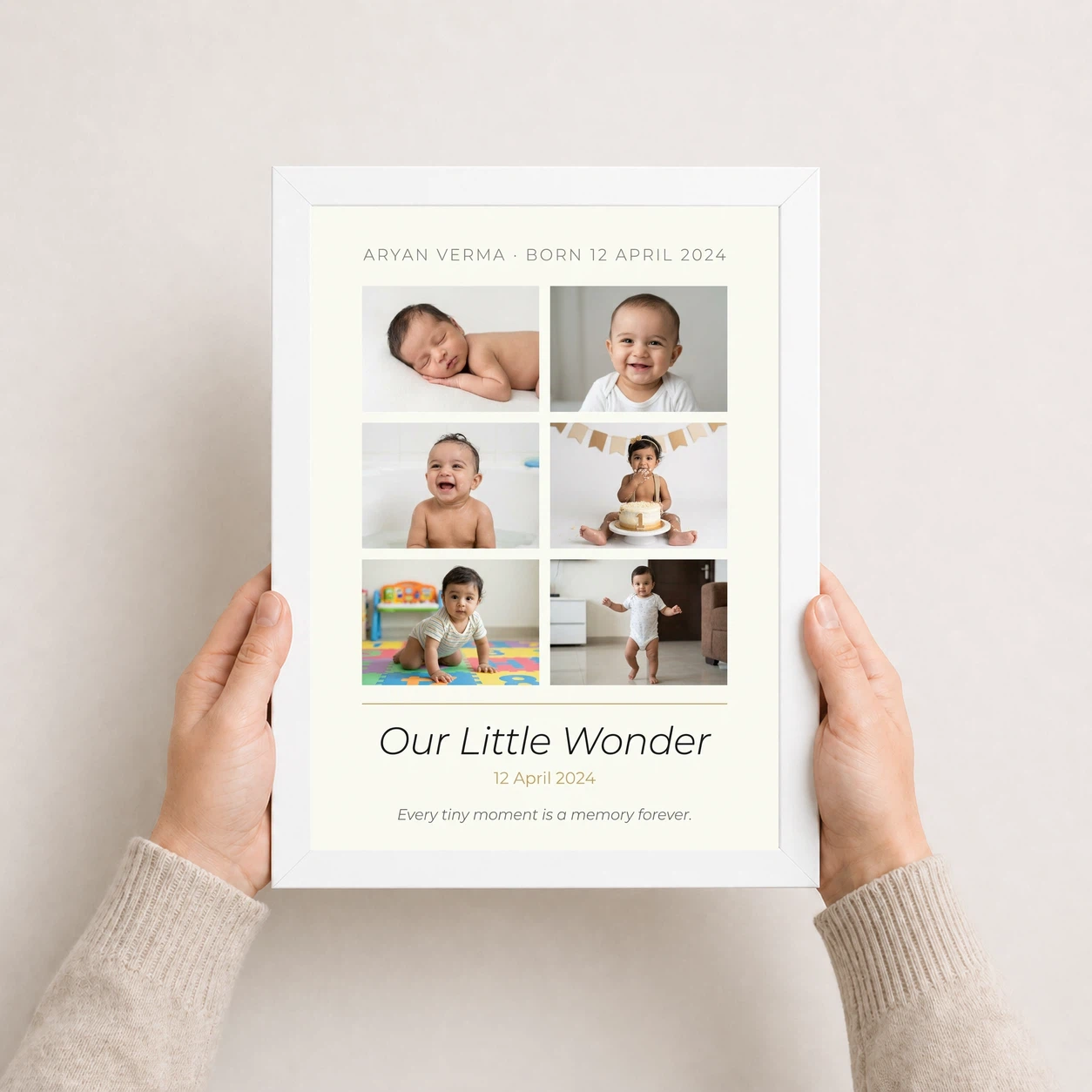 Baby Collage Frame Floral Pink Precious Moments Photo Frame, view 7