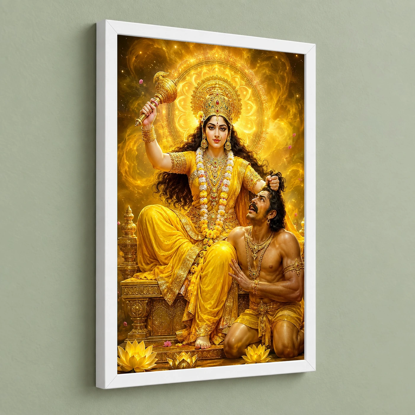 Baglamukhi Devi Cosmic Celestial Aura Photo Frame, view 5