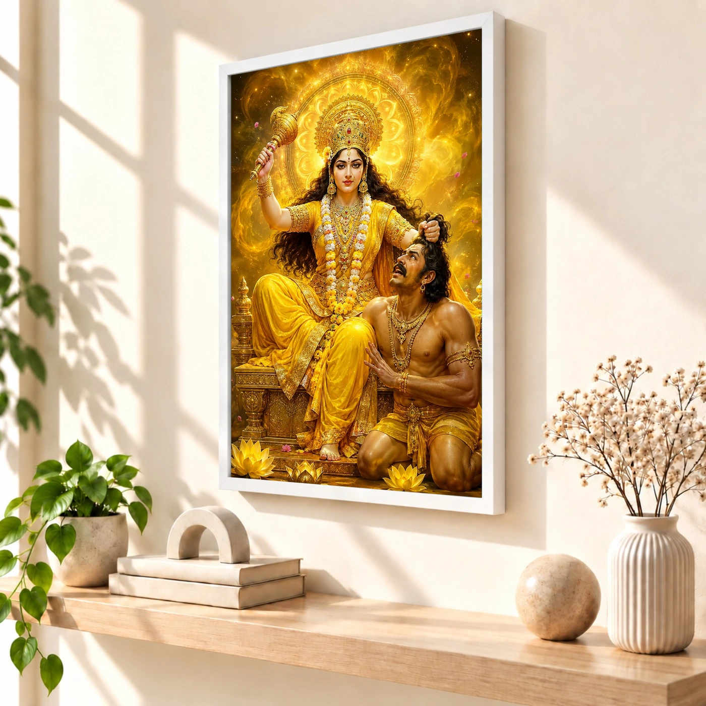 Baglamukhi Devi Cosmic Celestial Aura Photo Frame, view 7
