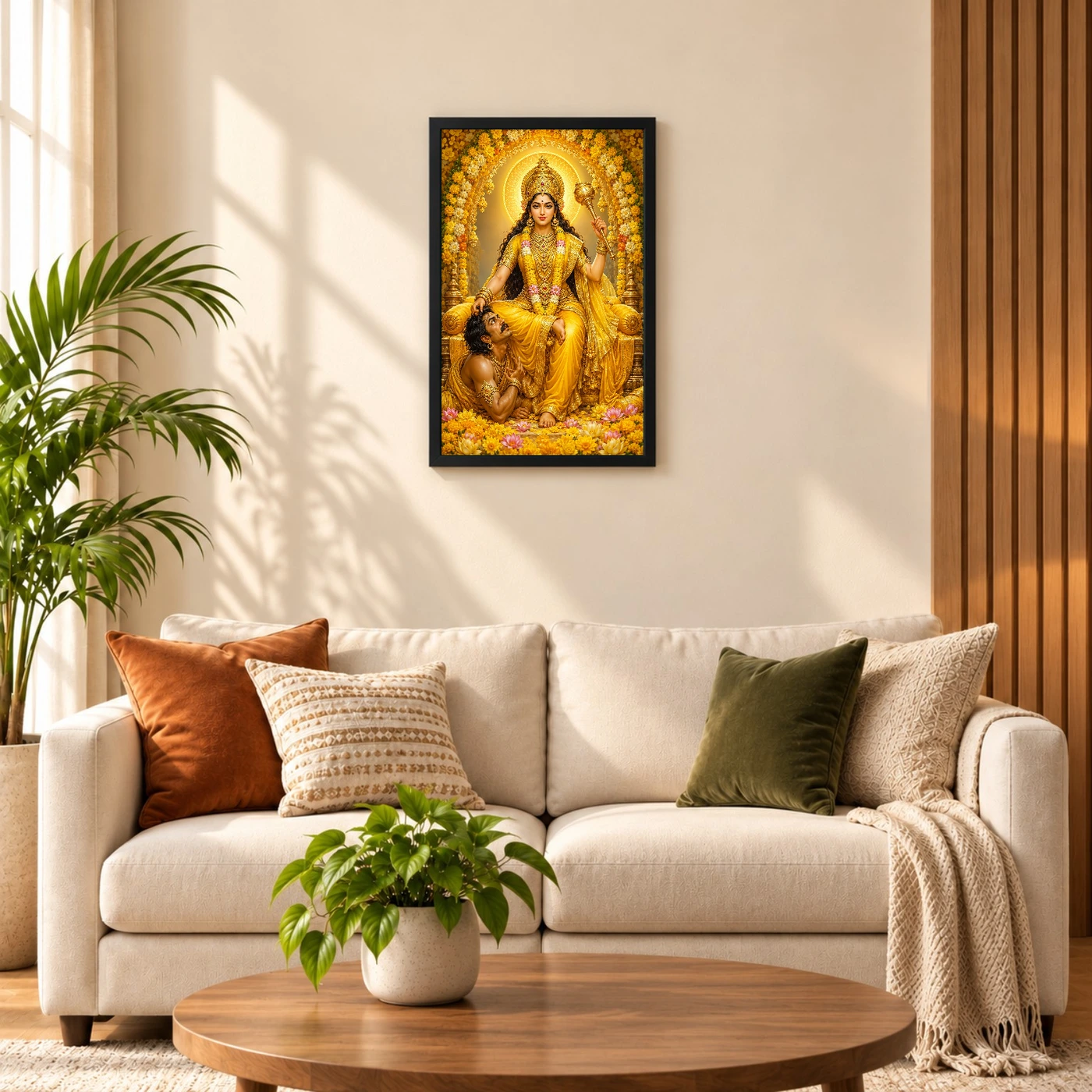 Baglamukhi Devi Grand Festival Flower Decoration Photo Frame, view 8