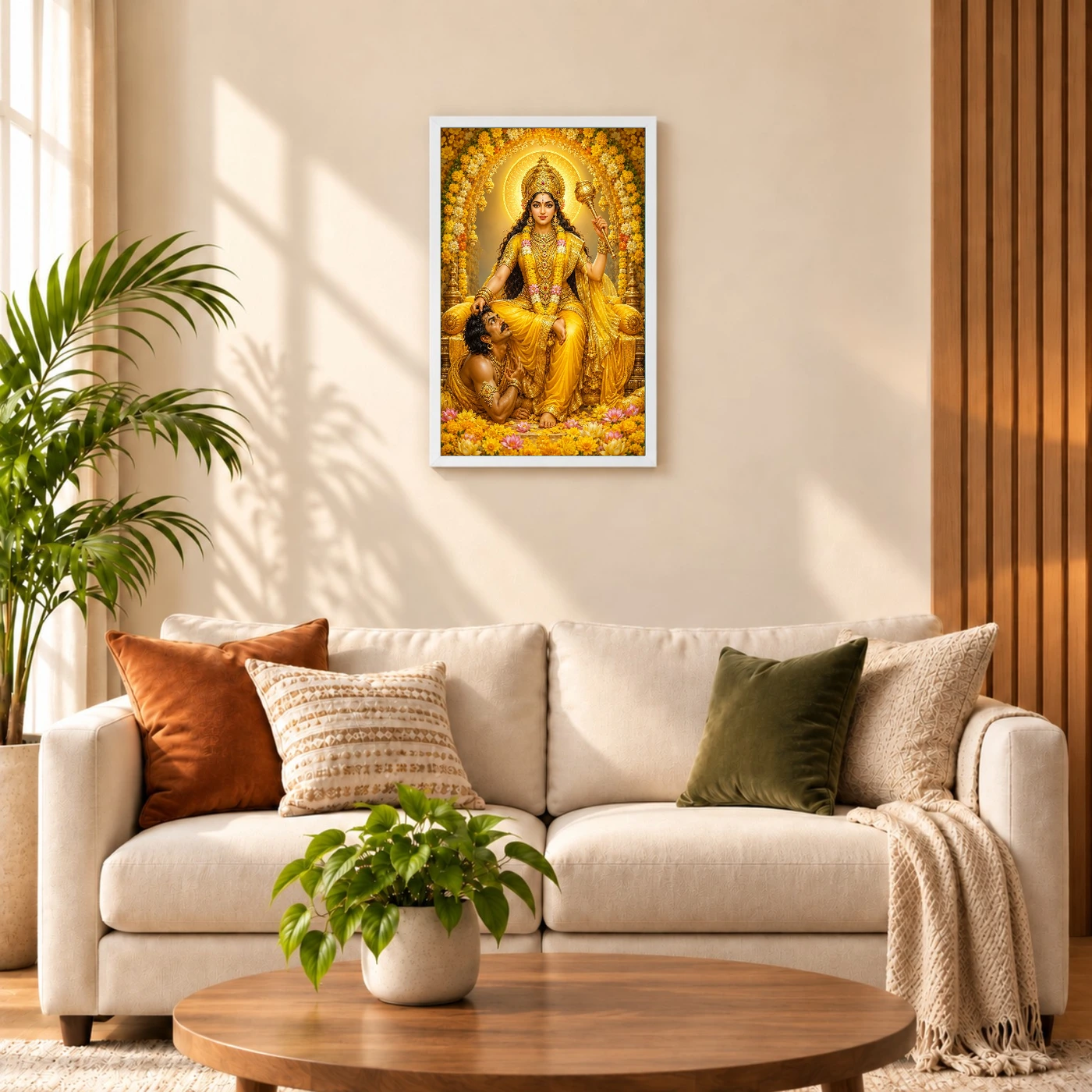 Baglamukhi Devi Grand Festival Flower Decoration Photo Frame, view 9