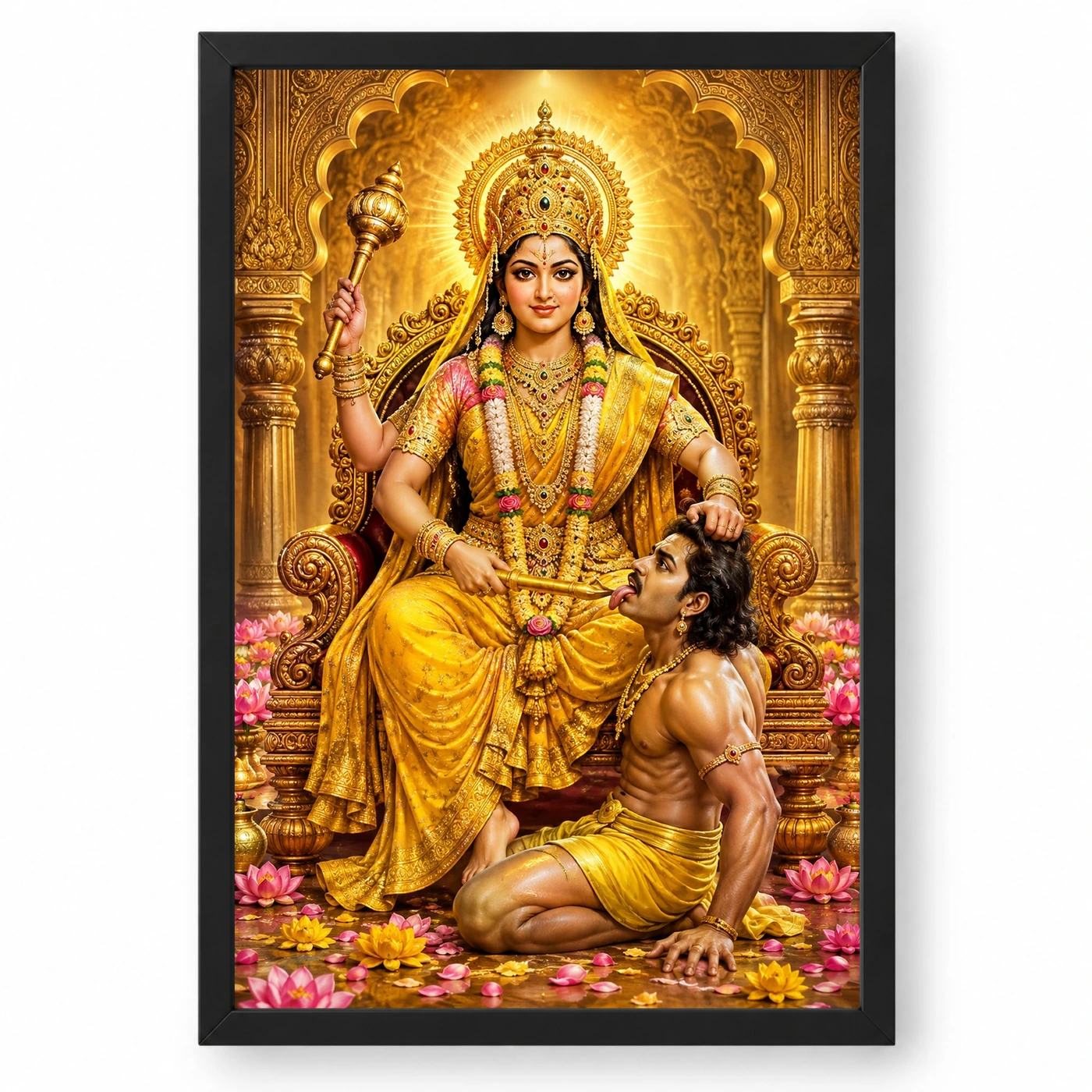Baglamukhi Devi Heritage Temple Architecture Backdrop Photo Frame