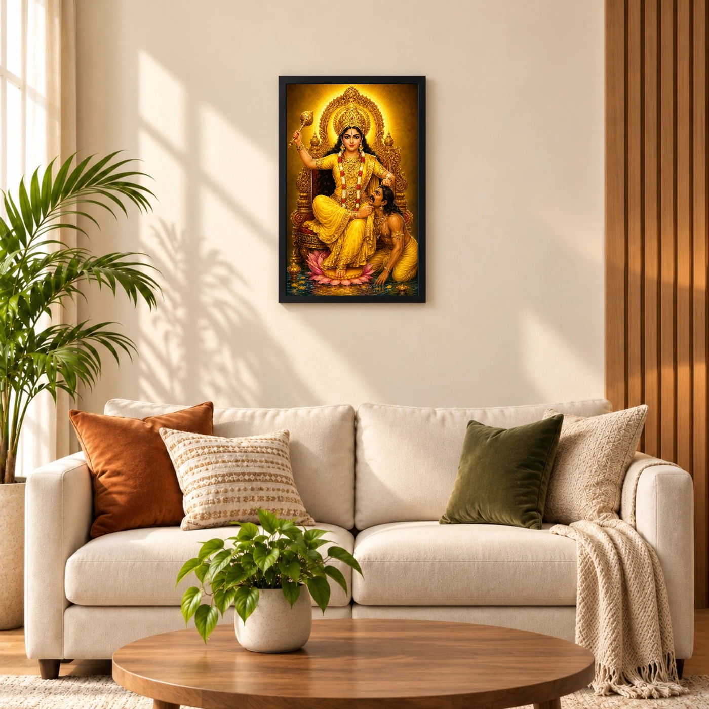 Baglamukhi Devi Peaceful Home Mandir Composition Photo Frame, view 8