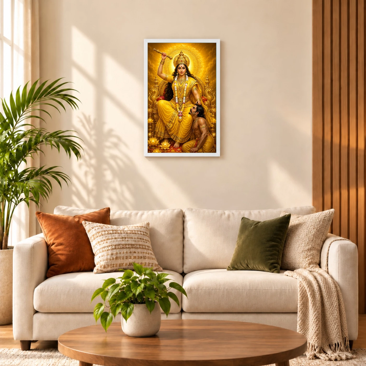 Baglamukhi Devi Royal Jewel-Toned Portrait Photo Frame, view 9