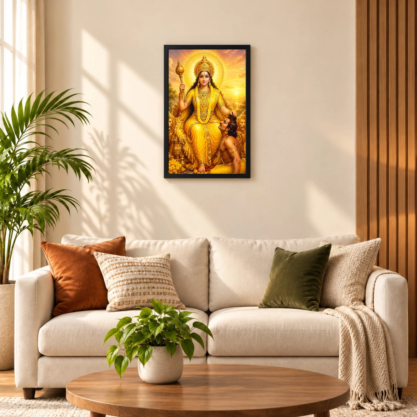 Baglamukhi Devi Serene Sunrise Blessing Photo Frame, view 8