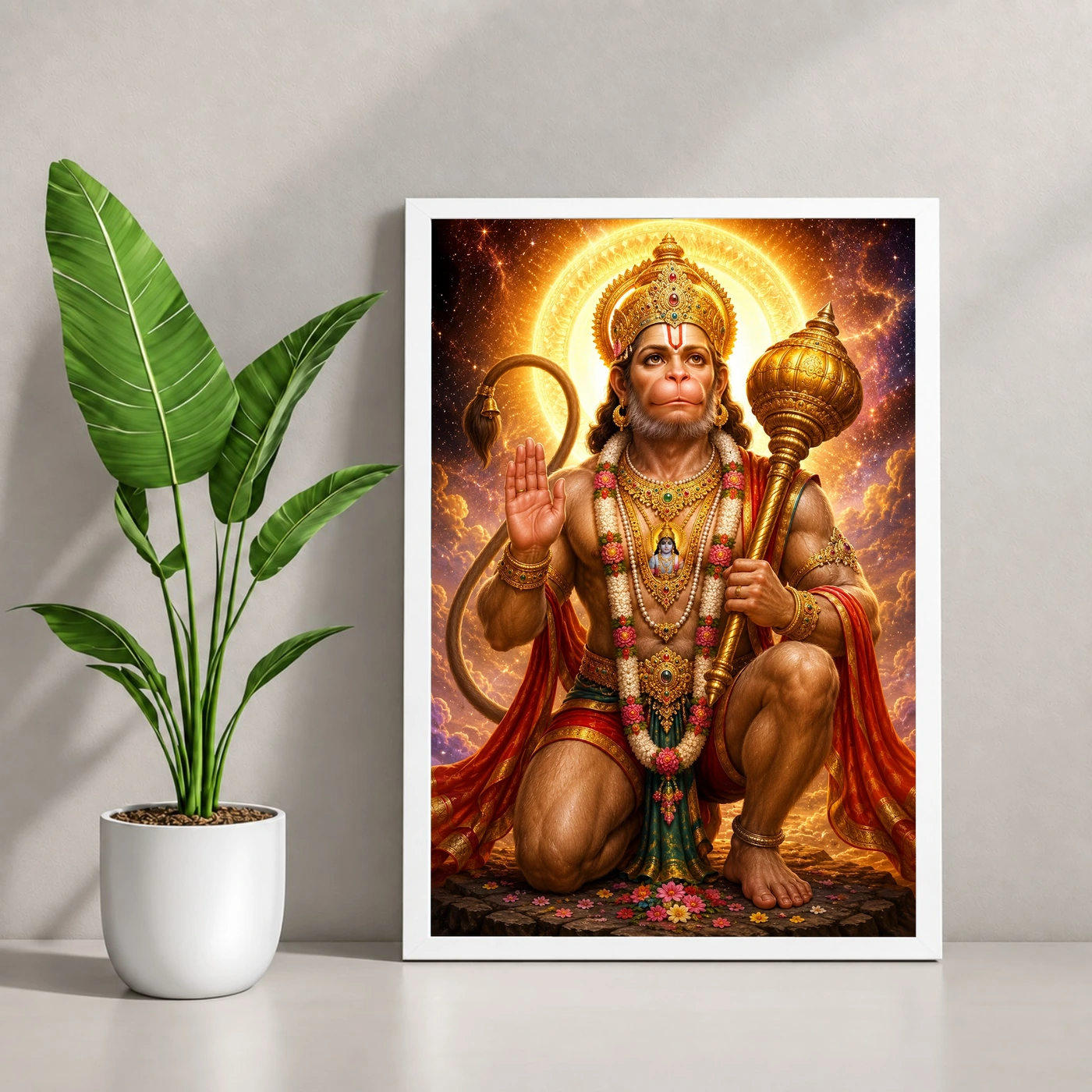 Bajrangbali Cosmic Celestial Aura Photo Frame, view 4