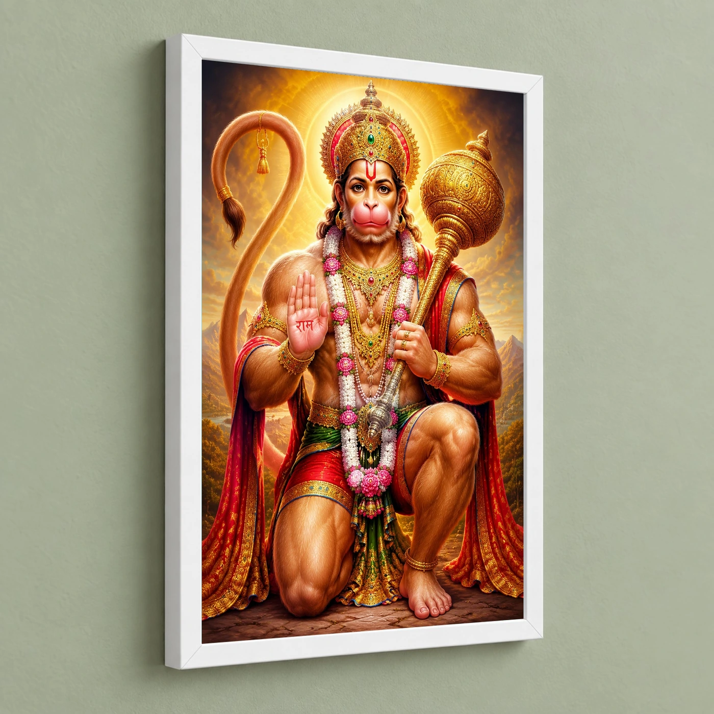 Bajrangbali Royal Jewel-Toned Portrait Photo Frame, view 5