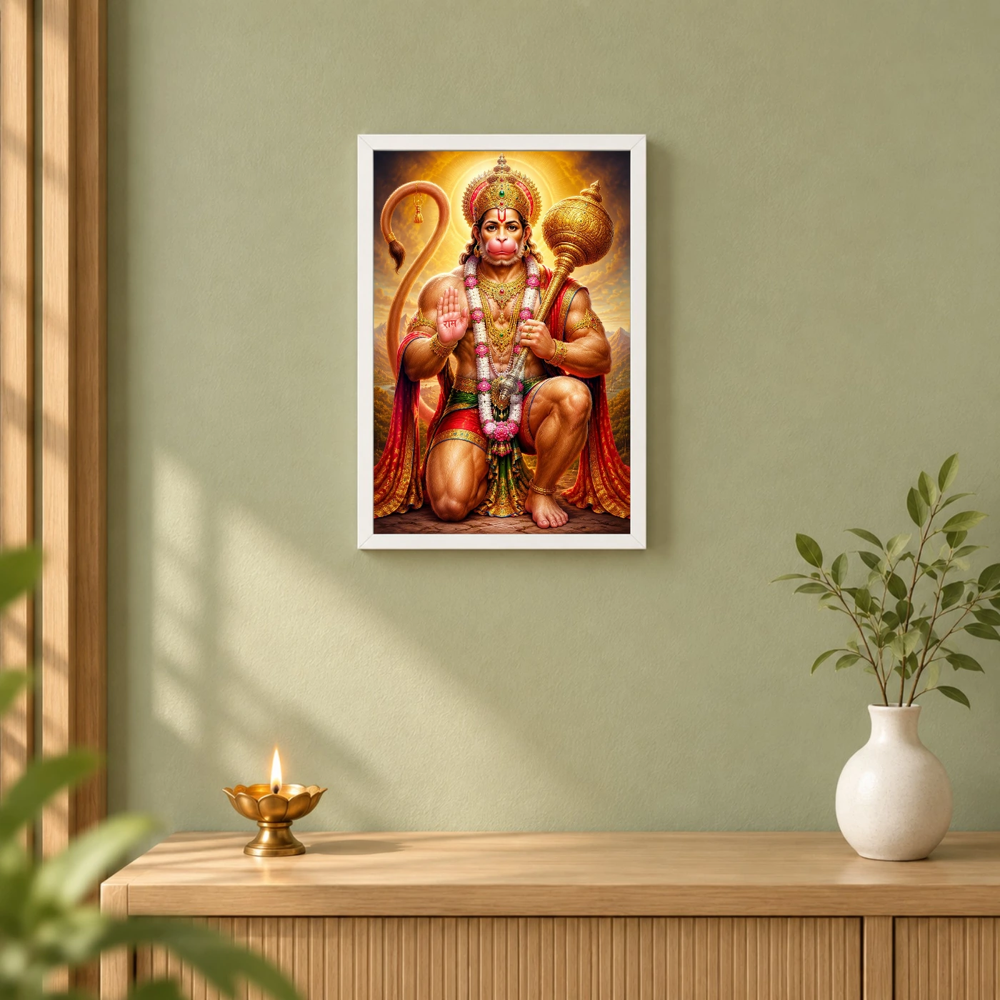 Bajrangbali Royal Jewel-Toned Portrait Photo Frame, view 6