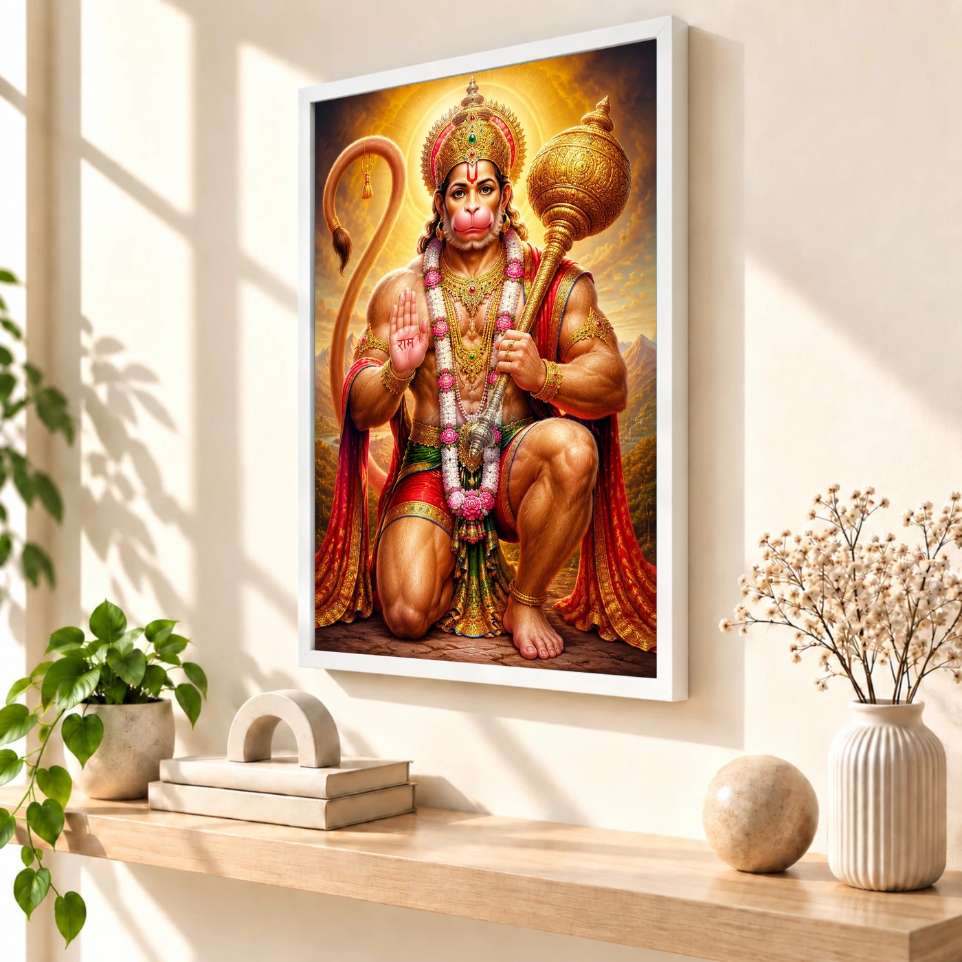 Bajrangbali Royal Jewel-Toned Portrait Photo Frame, view 7