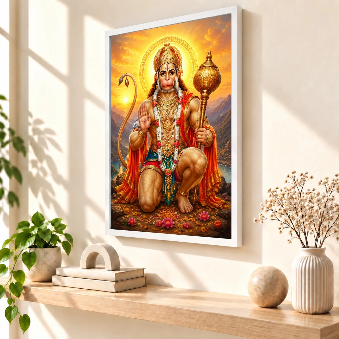 Bajrangbali Serene Sunrise Blessing Photo Frame, view 7