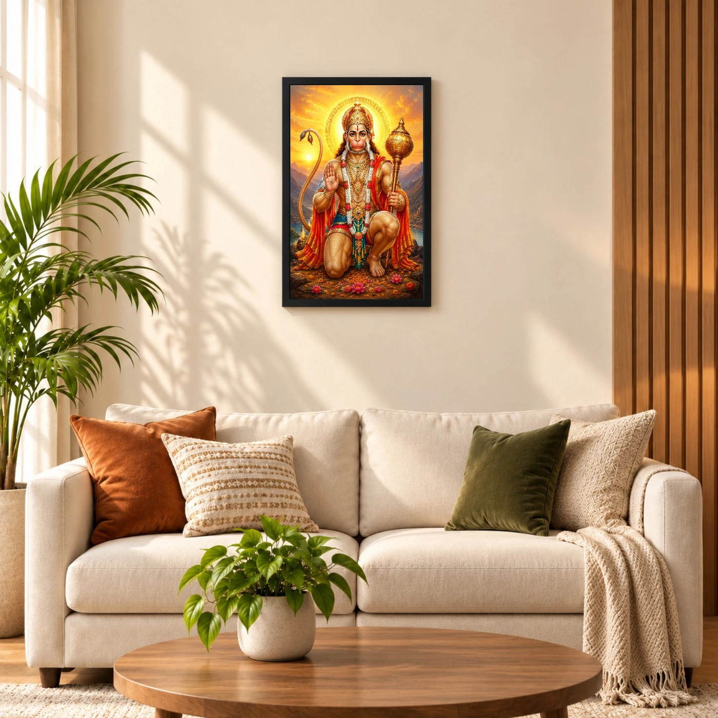 Bajrangbali Serene Sunrise Blessing Photo Frame, view 8