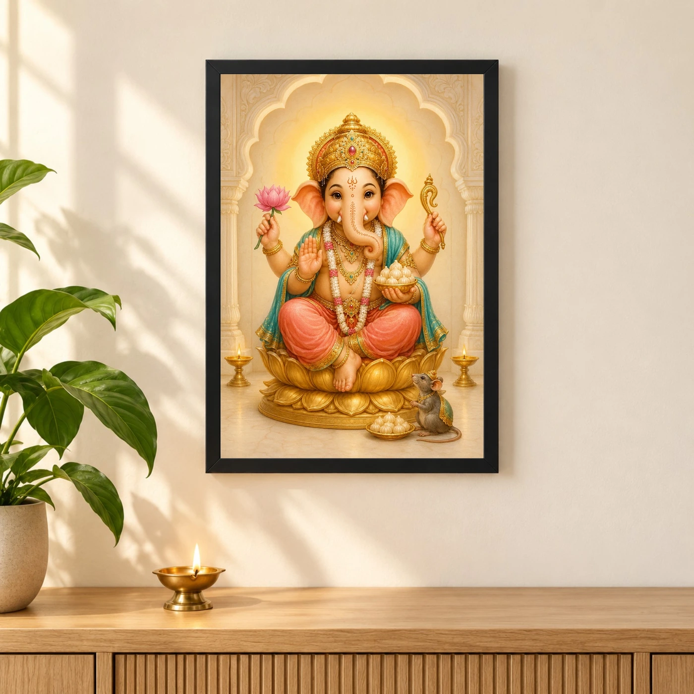 Bal Ganesha — Modak Blessings Frame, view 3
