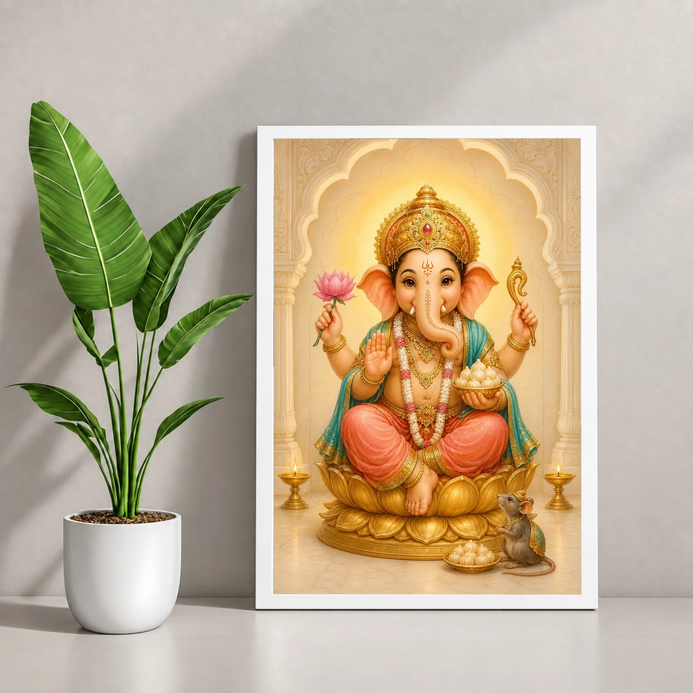 Bal Ganesha — Modak Blessings Frame, view 4