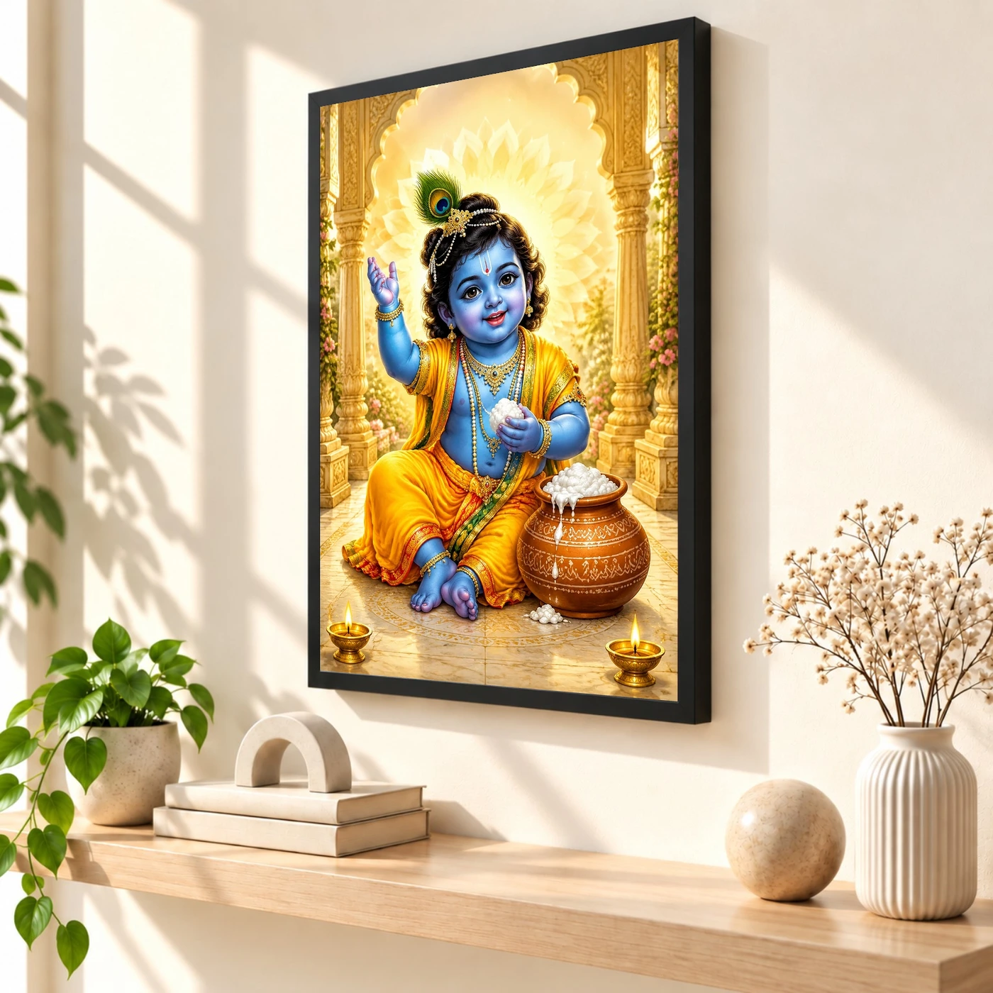 Bal Krishna — Makhan Chor Frame, view 2