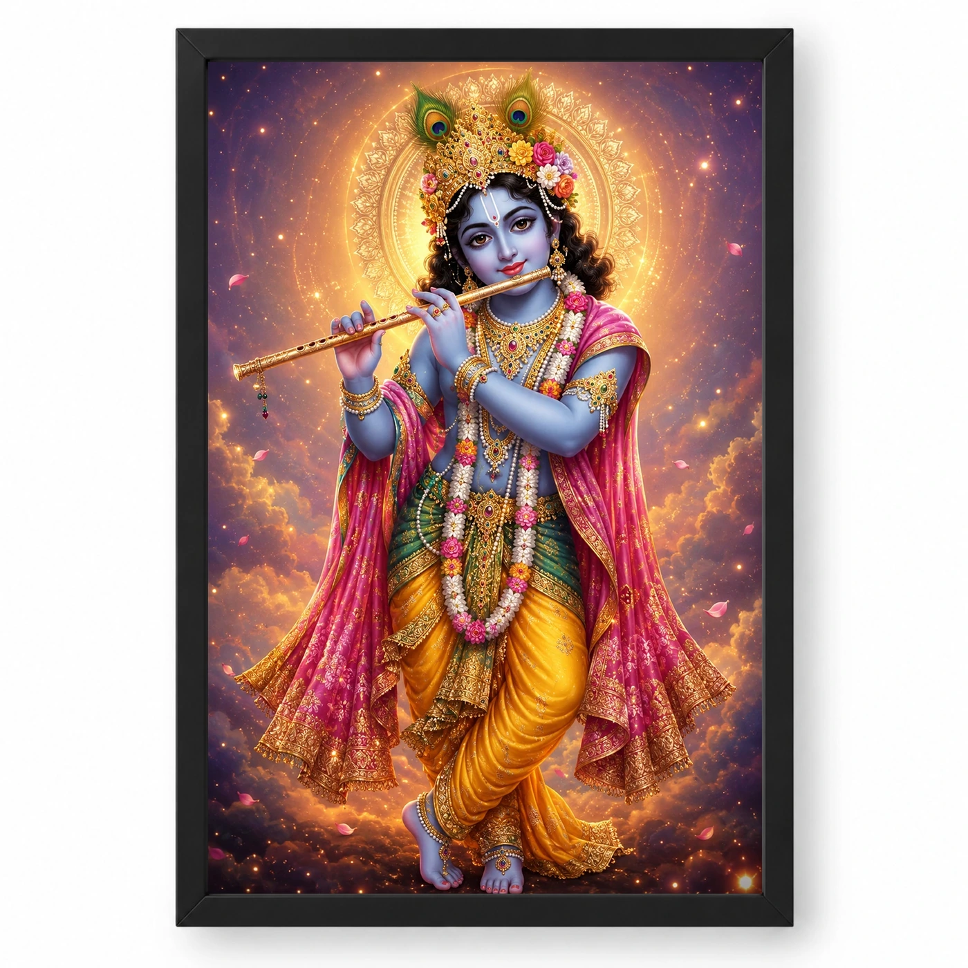 Banke Bihari Cosmic Celestial Aura Photo Frame
