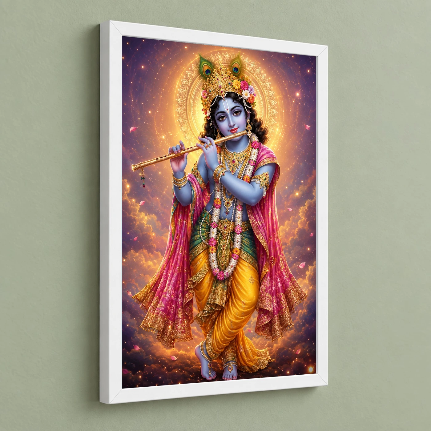 Banke Bihari Cosmic Celestial Aura Photo Frame, view 5