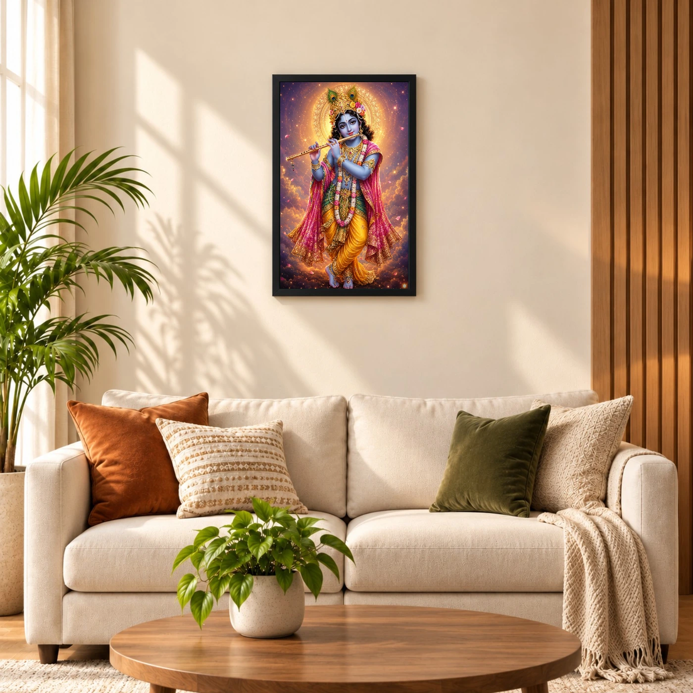 Banke Bihari Cosmic Celestial Aura Photo Frame, view 8