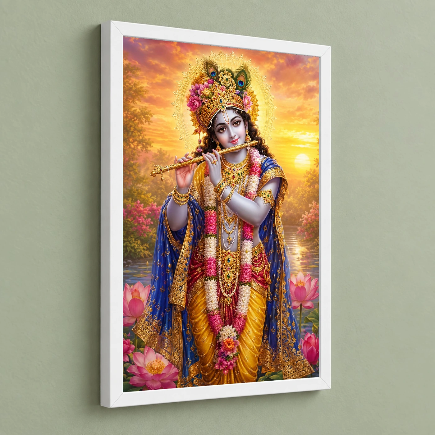 Banke Bihari Serene Sunrise Blessing Photo Frame, view 5