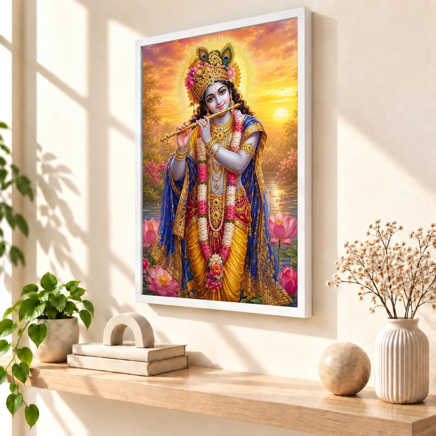 Banke Bihari Serene Sunrise Blessing Photo Frame, view 7