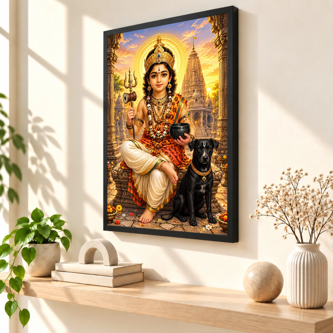 Batuk Bhairav Dawn Blessings Photo Frame, view 2