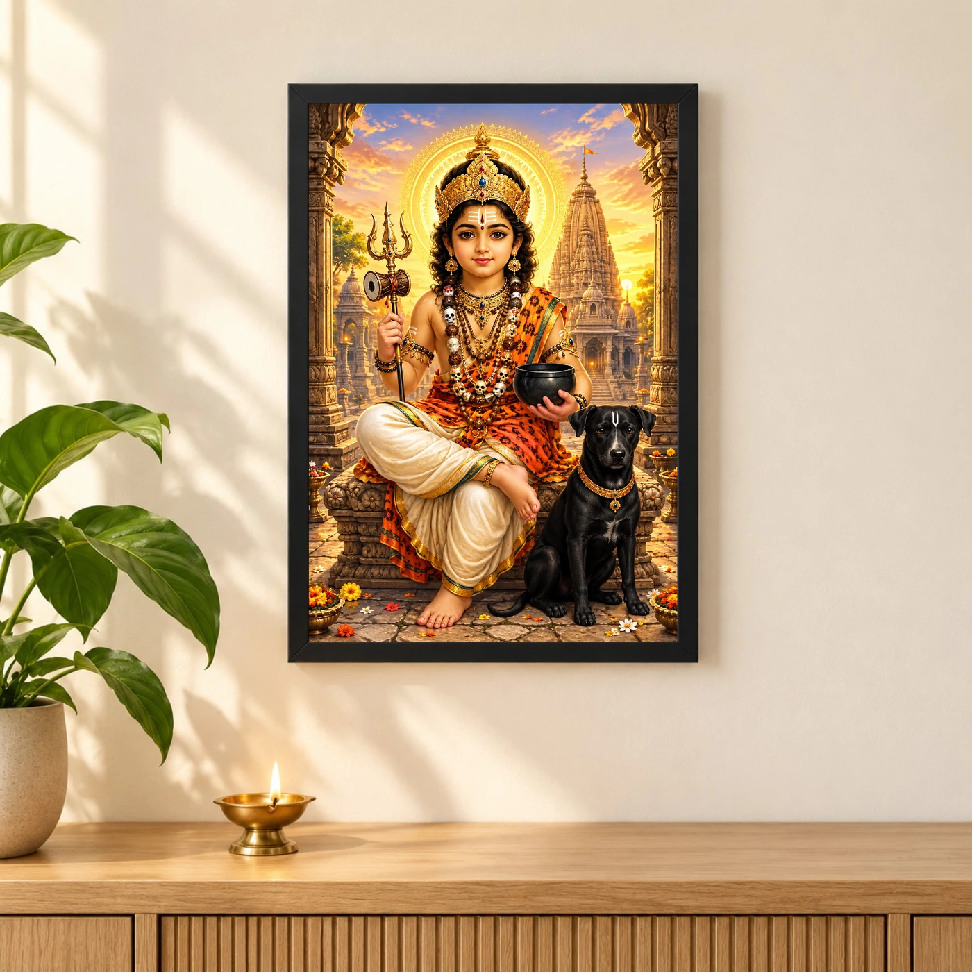 Batuk Bhairav Dawn Blessings Photo Frame, view 3