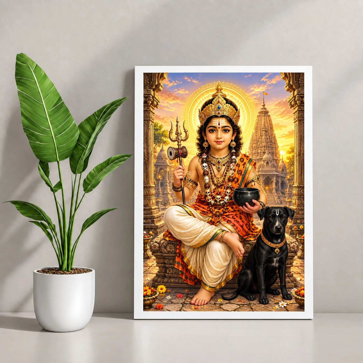 Batuk Bhairav Dawn Blessings Photo Frame, view 4