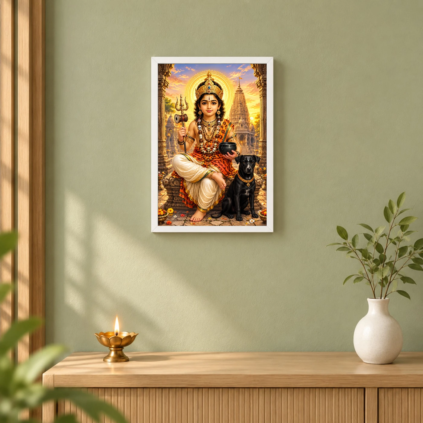 Batuk Bhairav Dawn Blessings Photo Frame, view 6