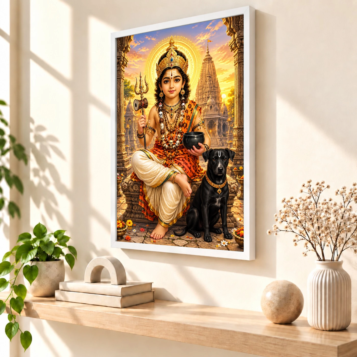 Batuk Bhairav Dawn Blessings Photo Frame, view 7