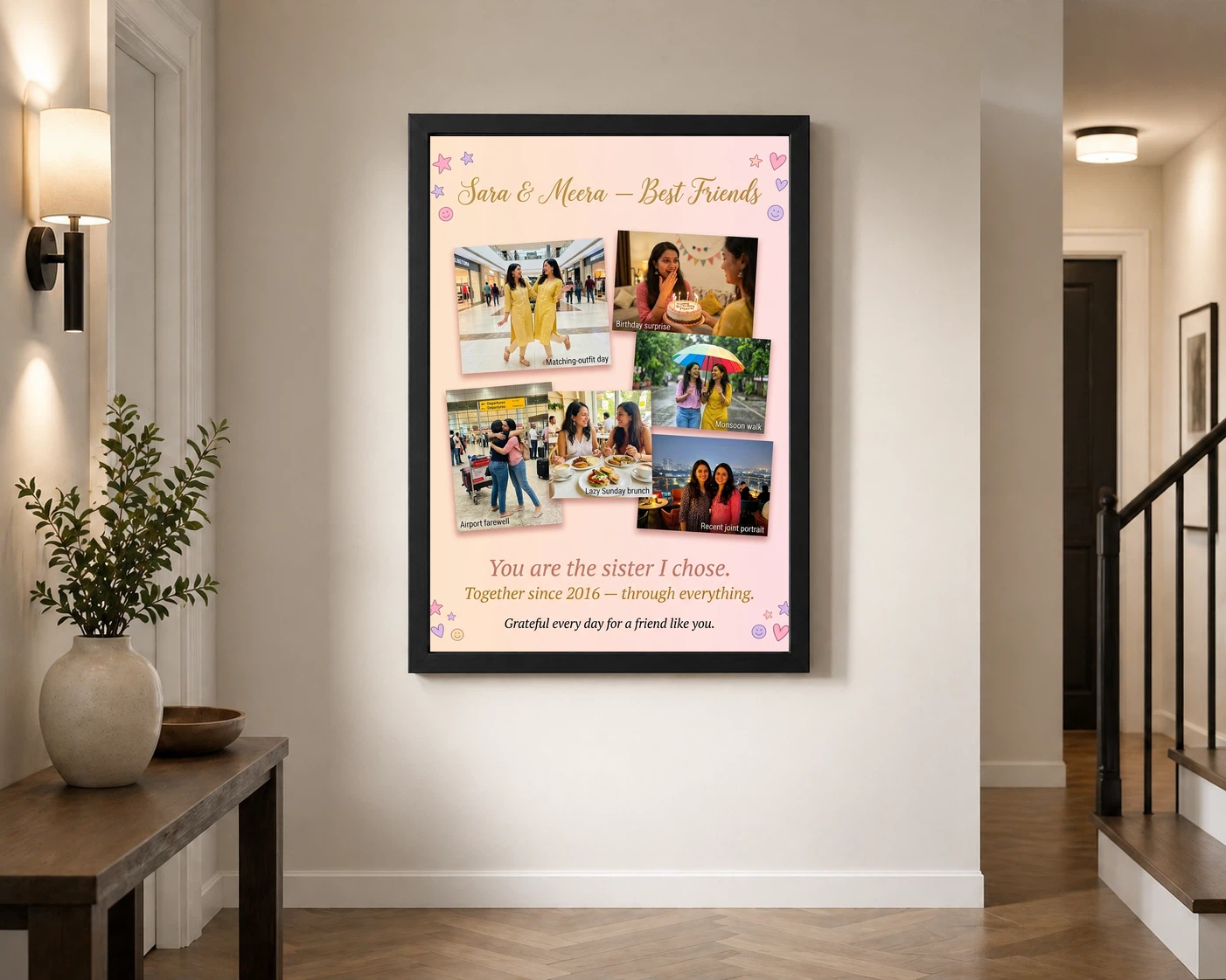 Best Friends Collage Photo Frame Vibrant Memories Fun Photo Frame, view 2