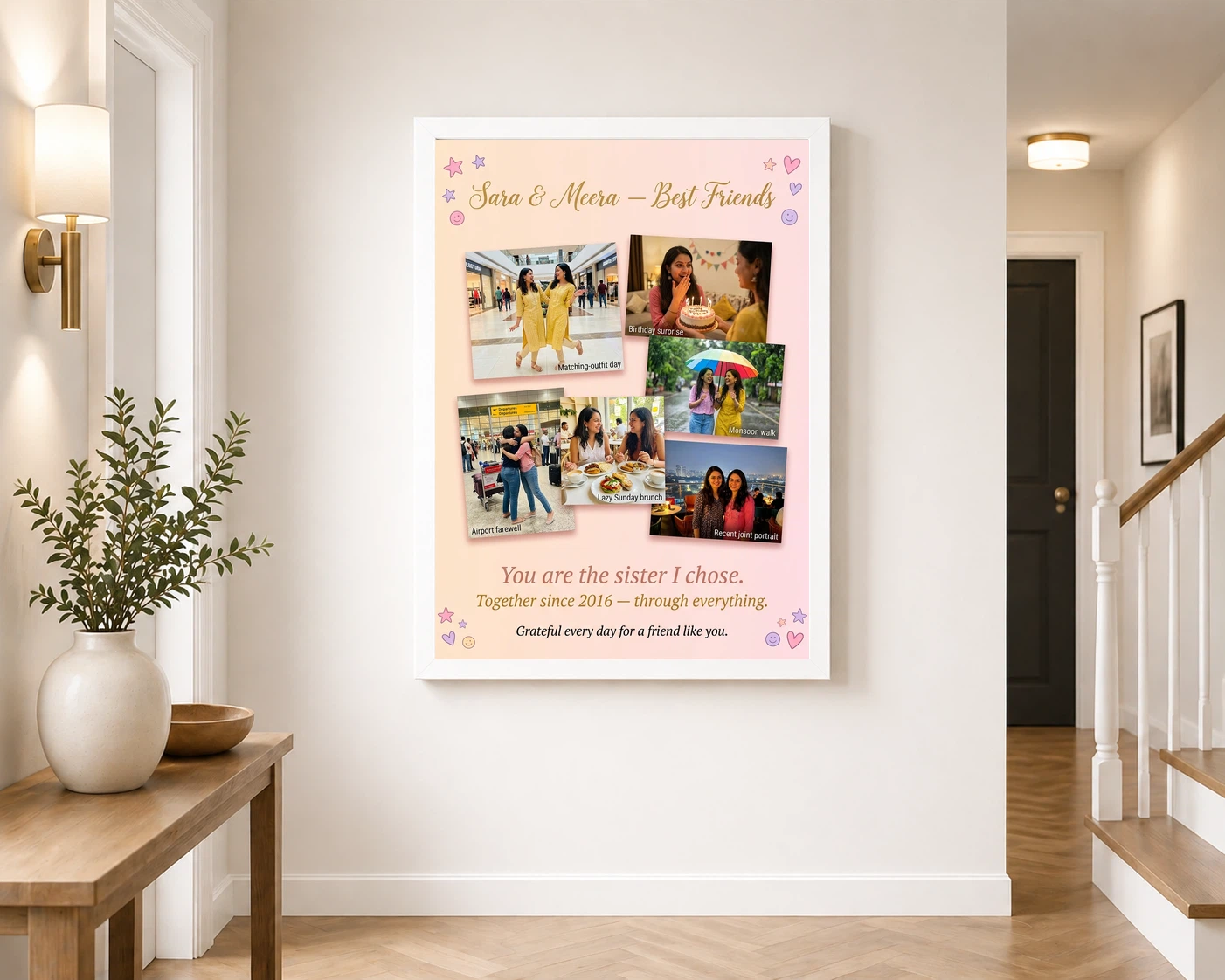 Best Friends Collage Photo Frame Vibrant Memories Fun Photo Frame, view 6