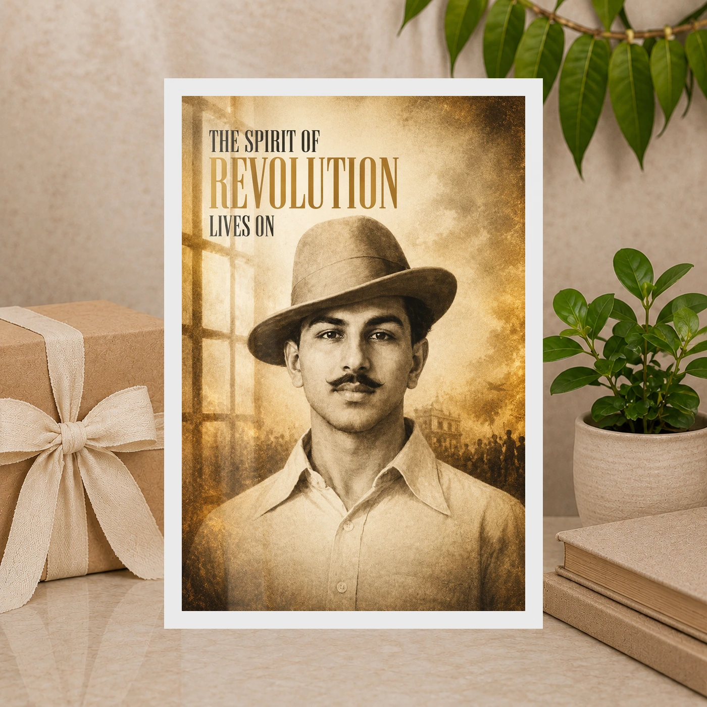 Bhagat Singh Spirit of Revolution Vintage Photo Frame, view 10