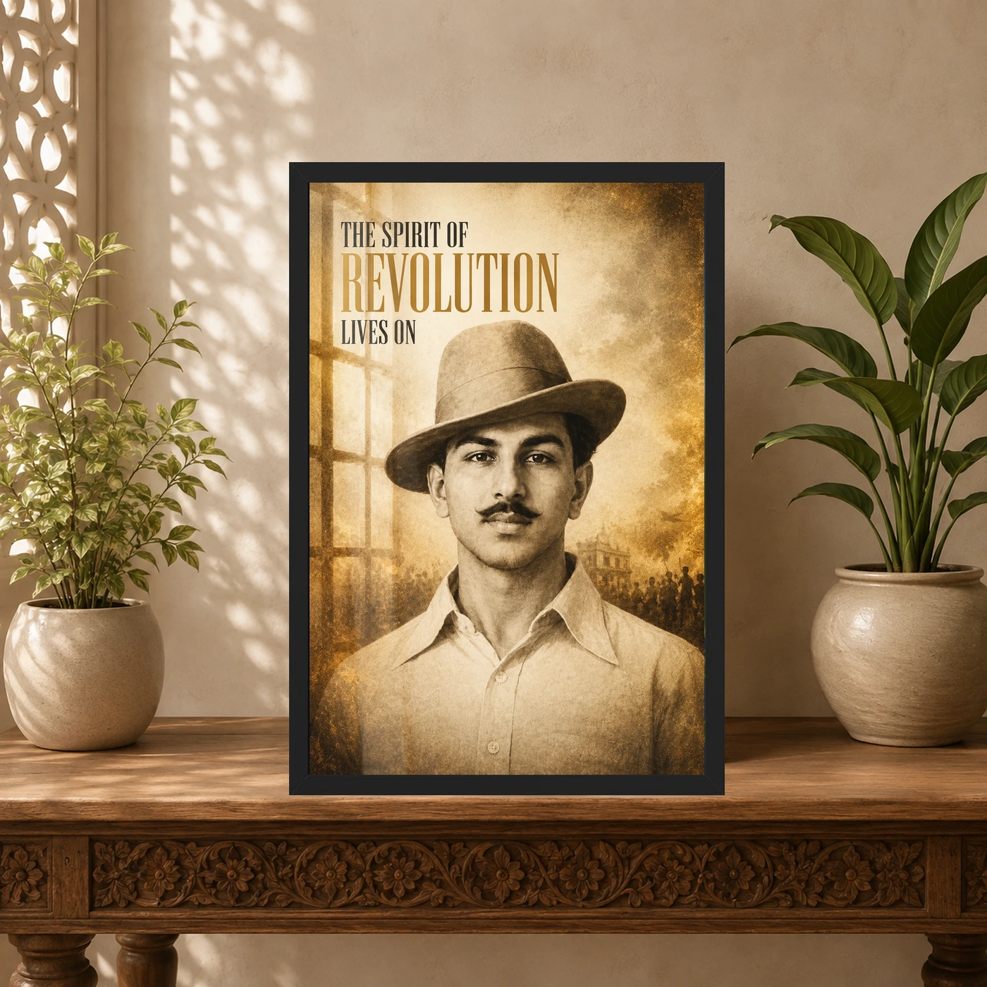 Bhagat Singh Spirit of Revolution Vintage Photo Frame, view 5