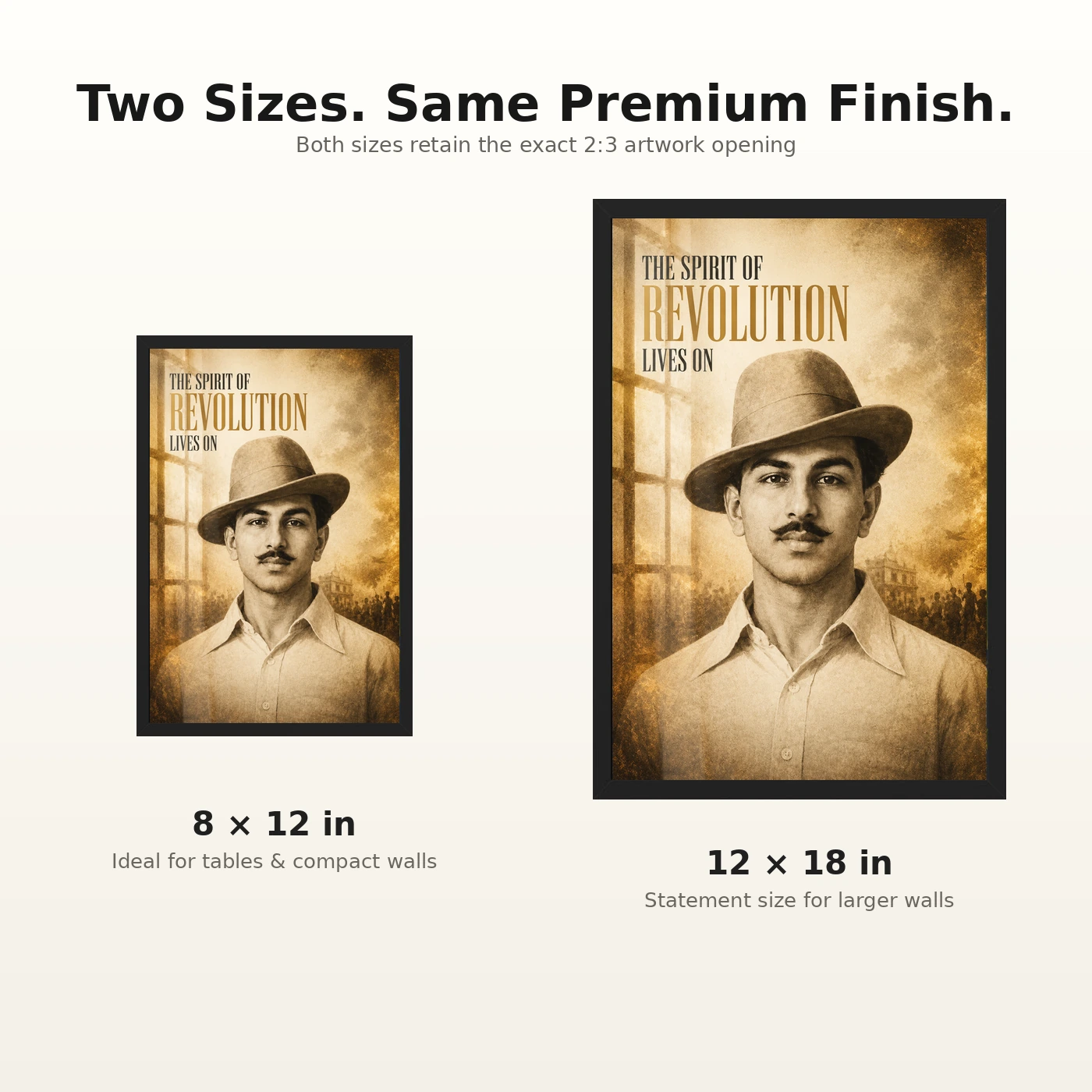 Bhagat Singh Spirit of Revolution Vintage Photo Frame, view 8