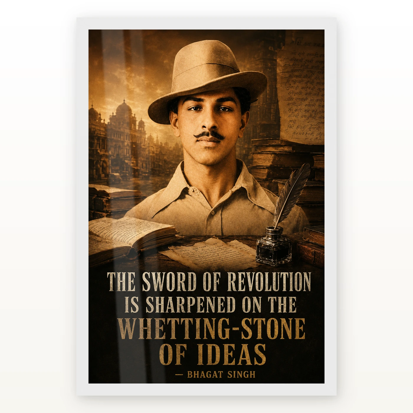 Bhagat Singh Sword of Revolution Ideas Photo Frame, view 2