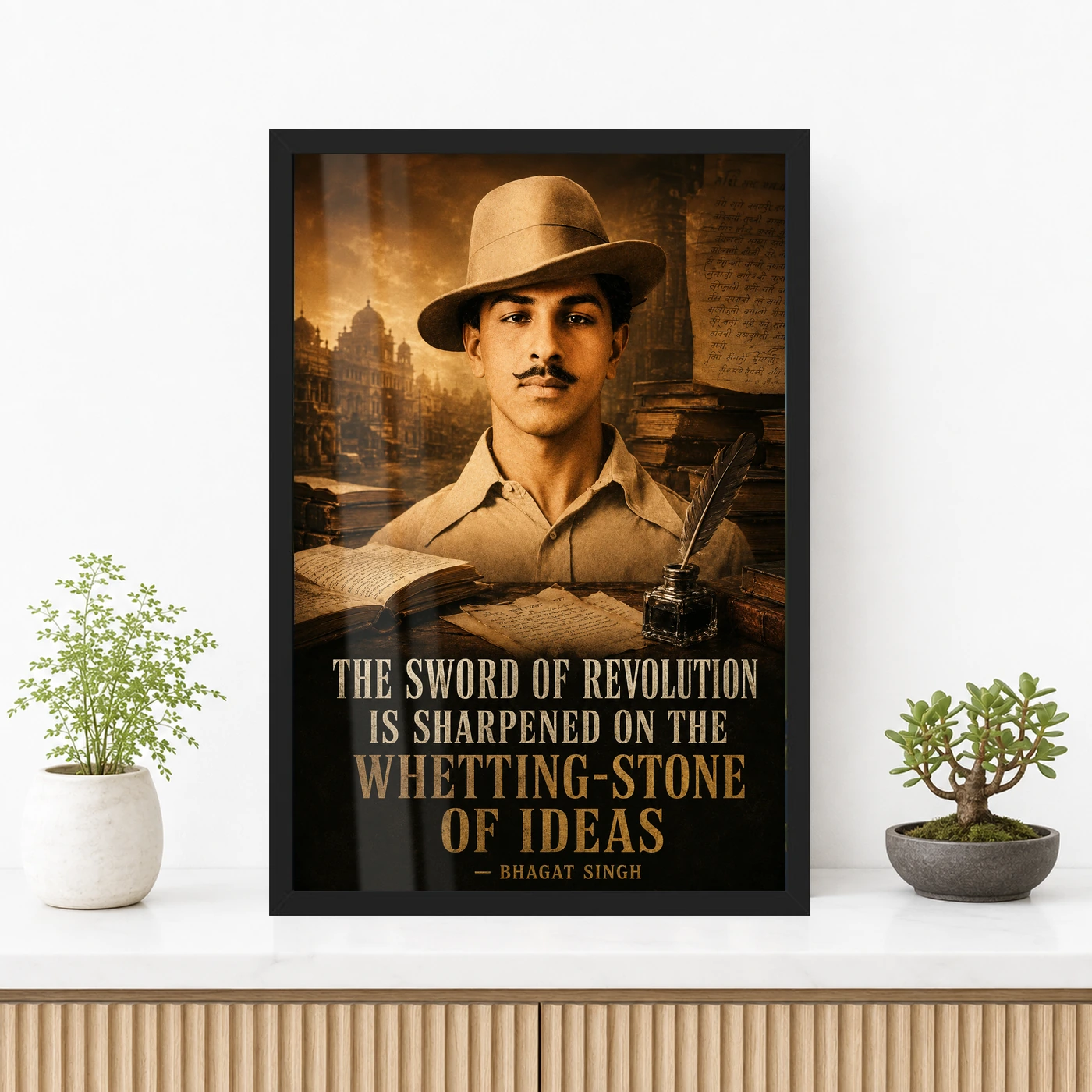 Bhagat Singh Sword of Revolution Ideas Photo Frame, view 3