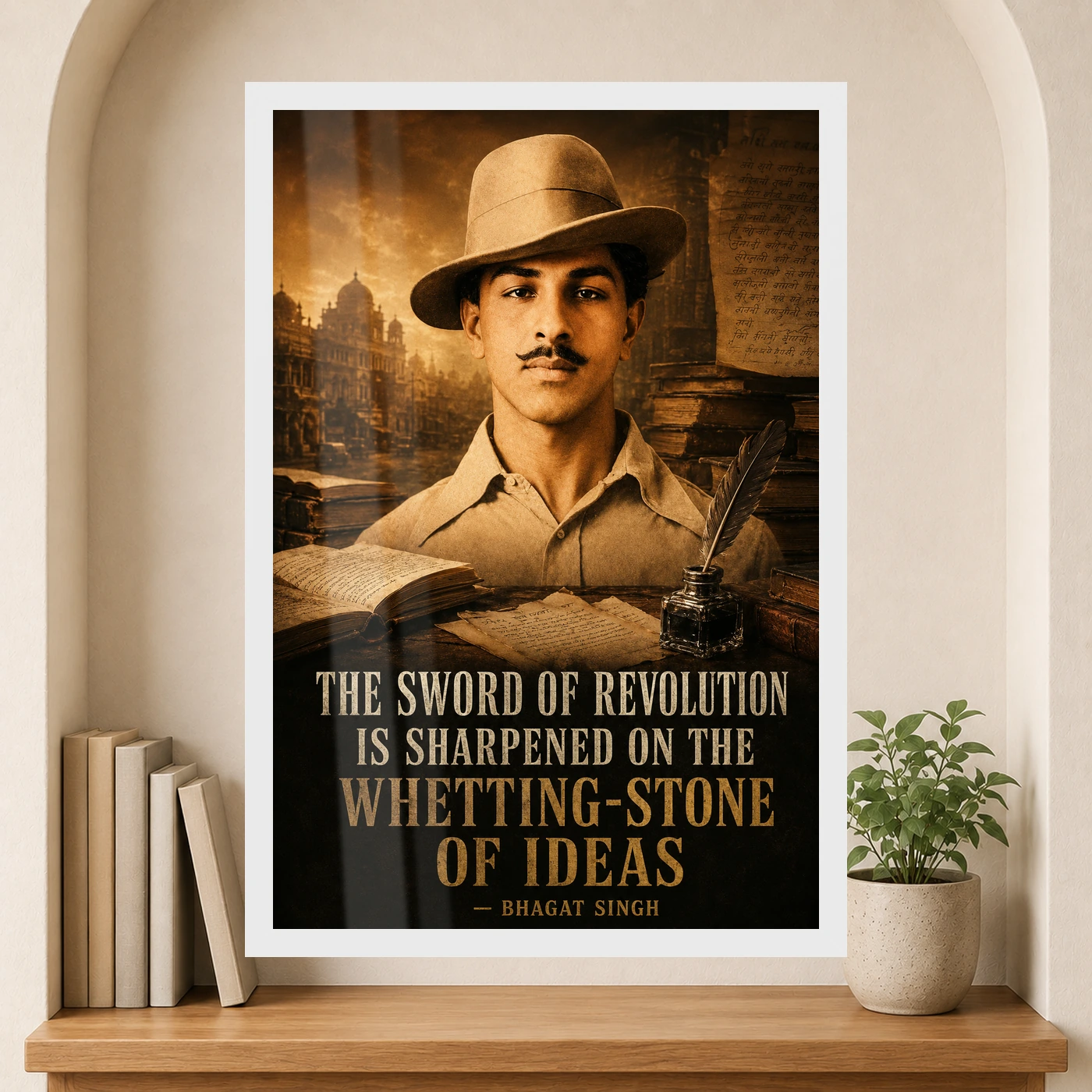 Bhagat Singh Sword of Revolution Ideas Photo Frame, view 6