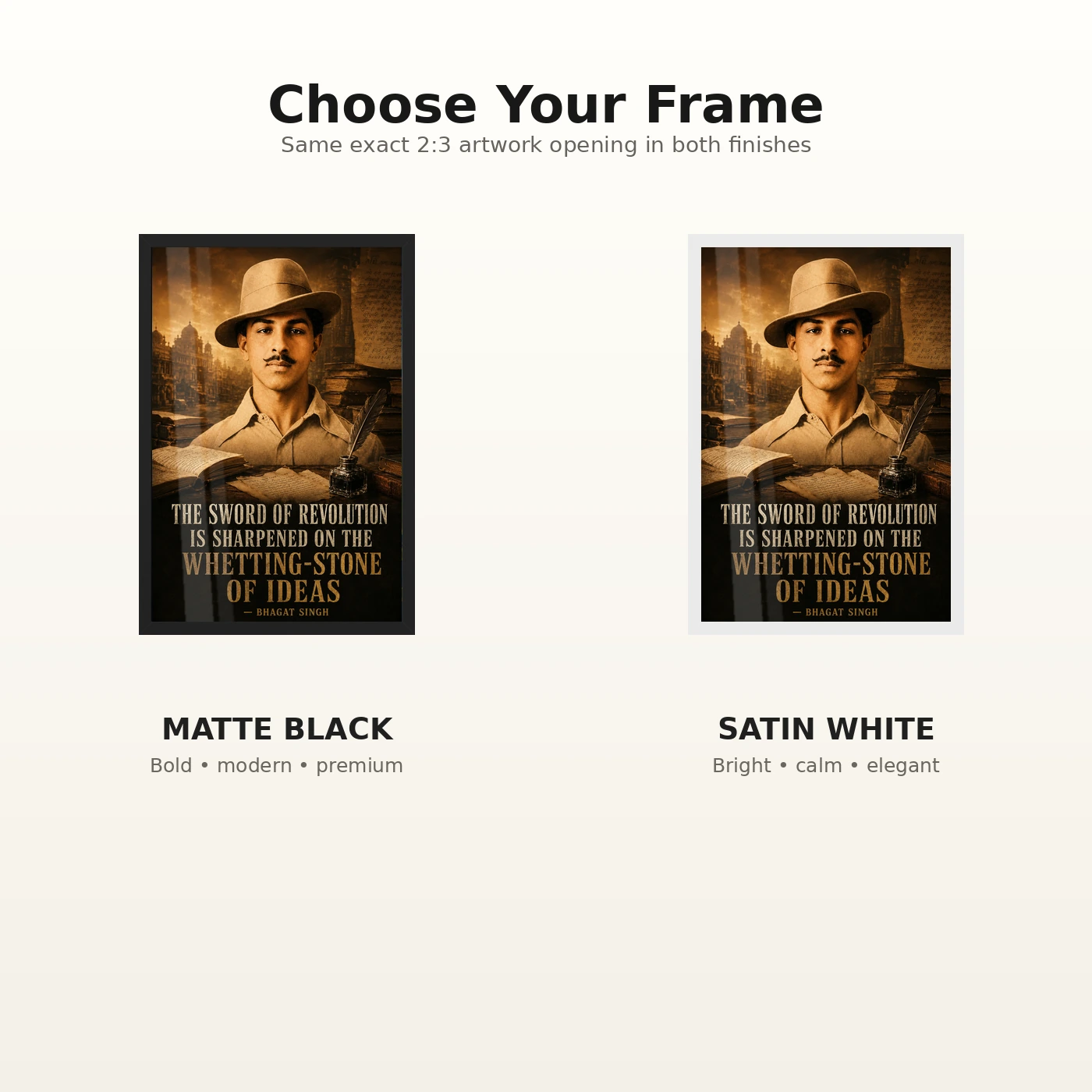 Bhagat Singh Sword of Revolution Ideas Photo Frame, view 7