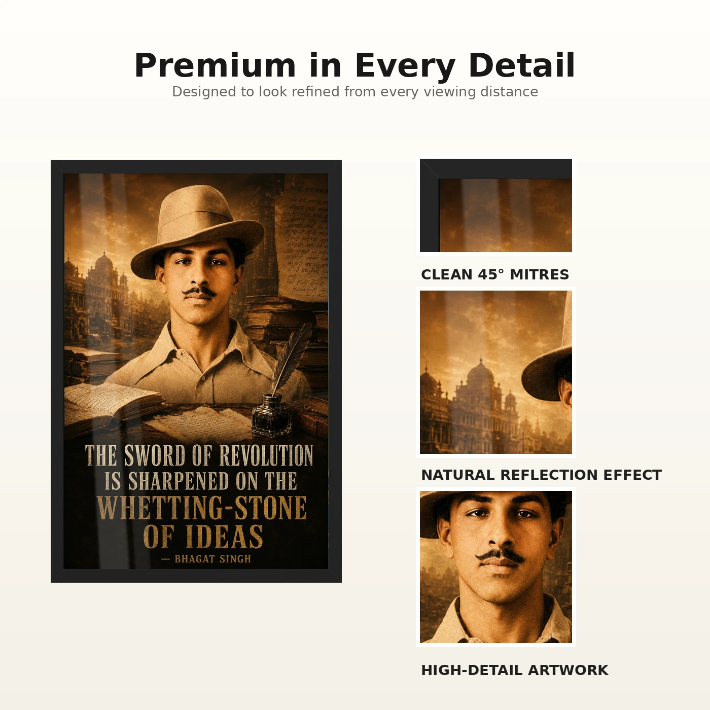 Bhagat Singh Sword of Revolution Ideas Photo Frame, view 9