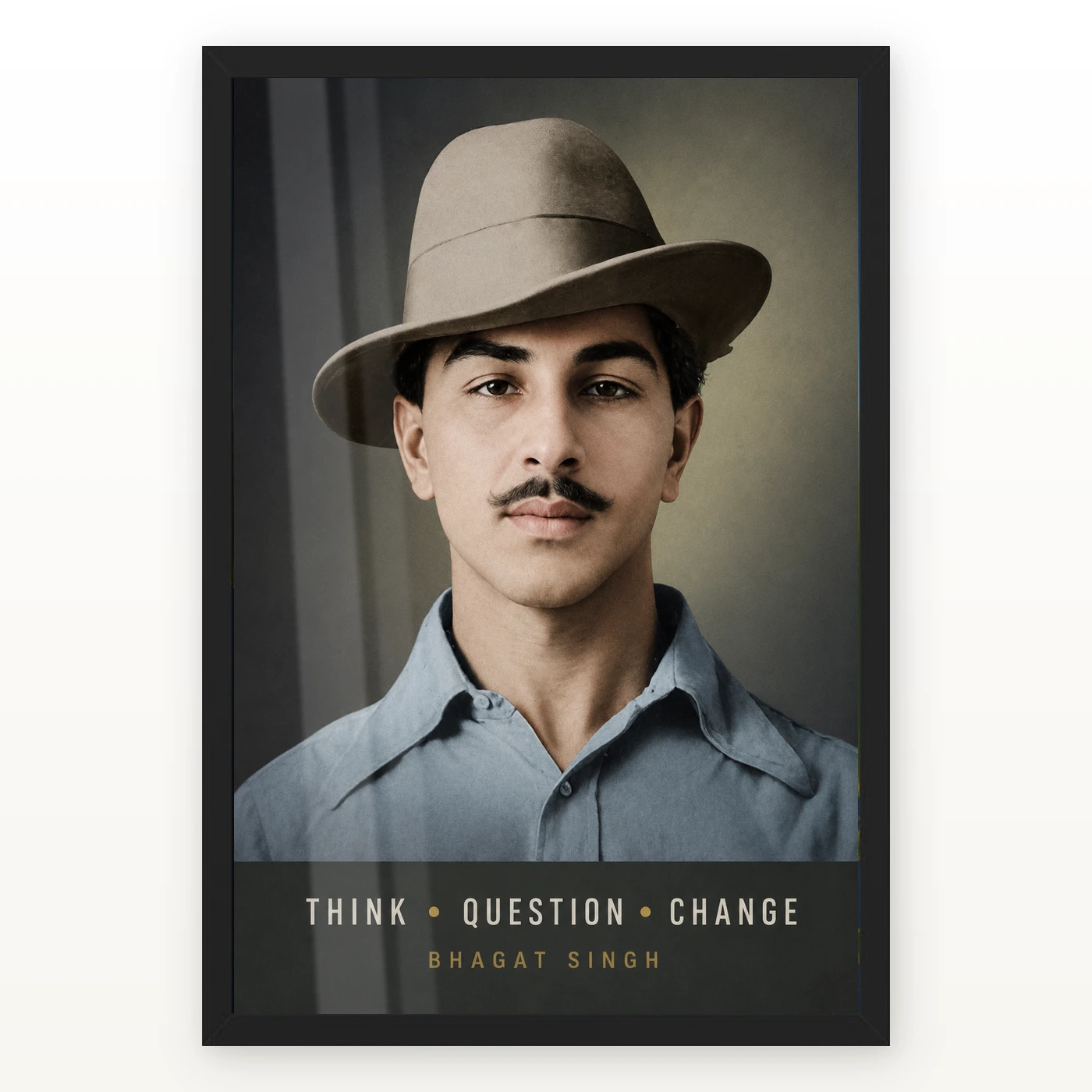 Bhagat Singh Think Question Change Photo Frame