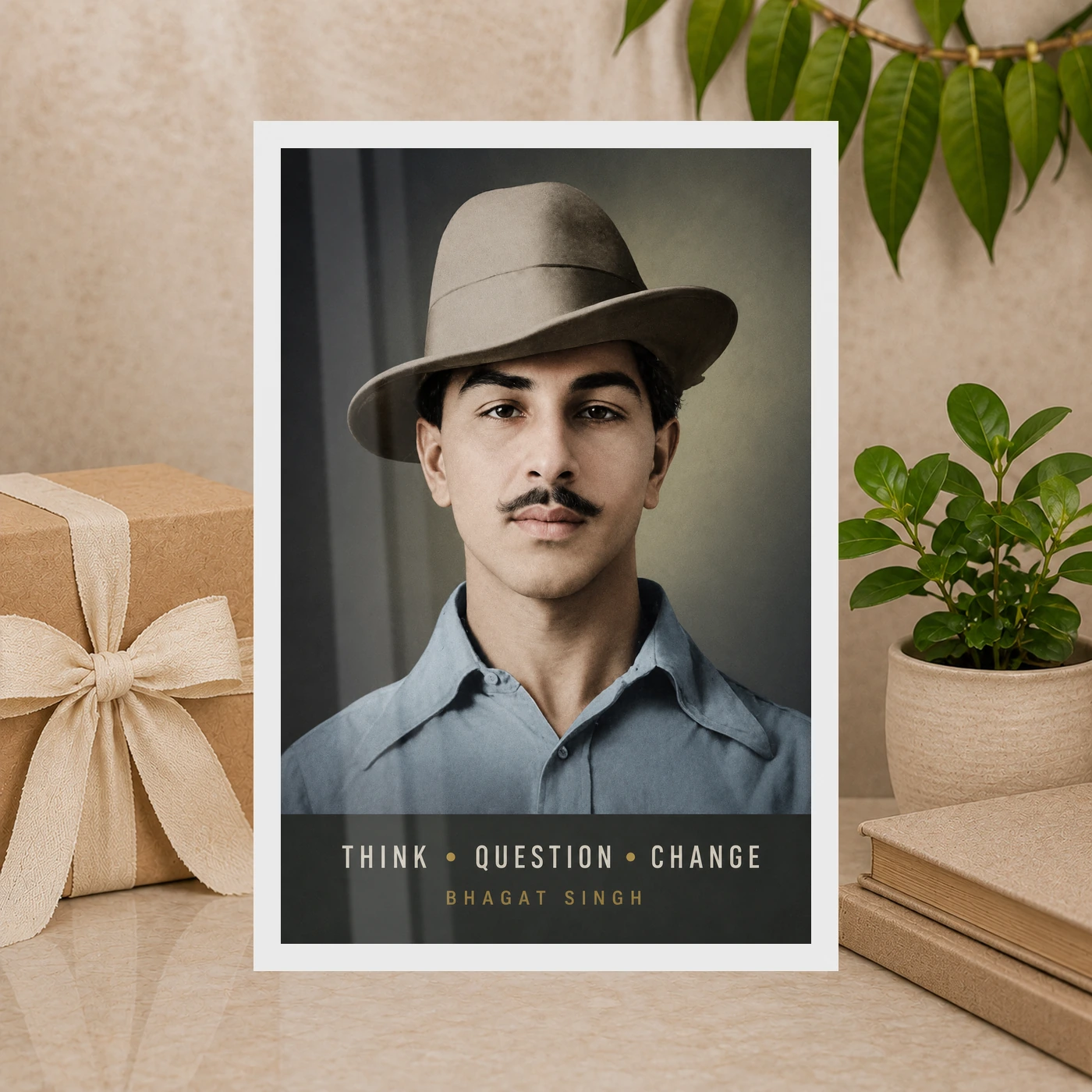 Bhagat Singh Think Question Change Photo Frame, view 10
