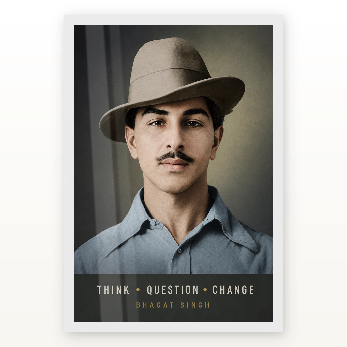 Bhagat Singh Think Question Change Photo Frame, view 2