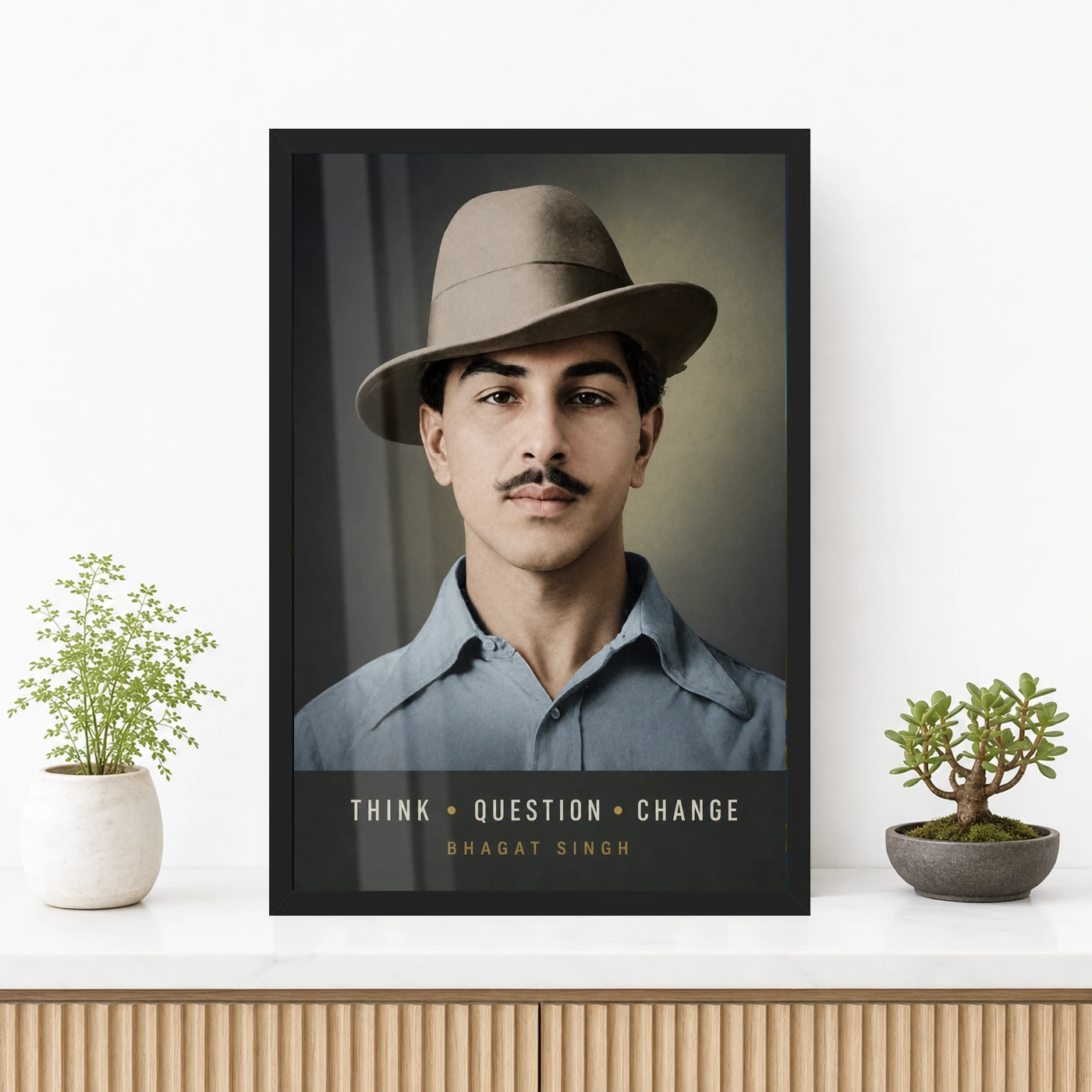 Bhagat Singh Think Question Change Photo Frame, view 3